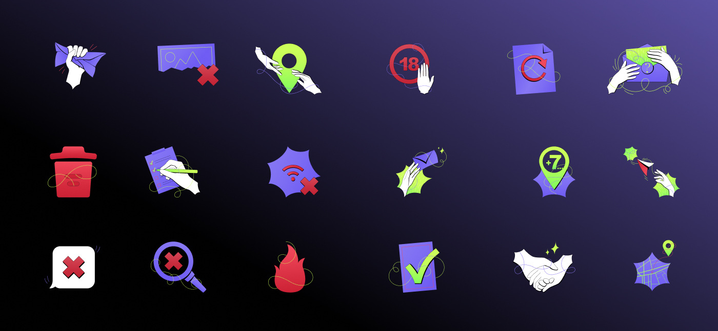 Иллюстрации для приложения "Пойдем в ресторан?" — Изображение №9 — Интерфейсы, Иллюстрация на Dprofile