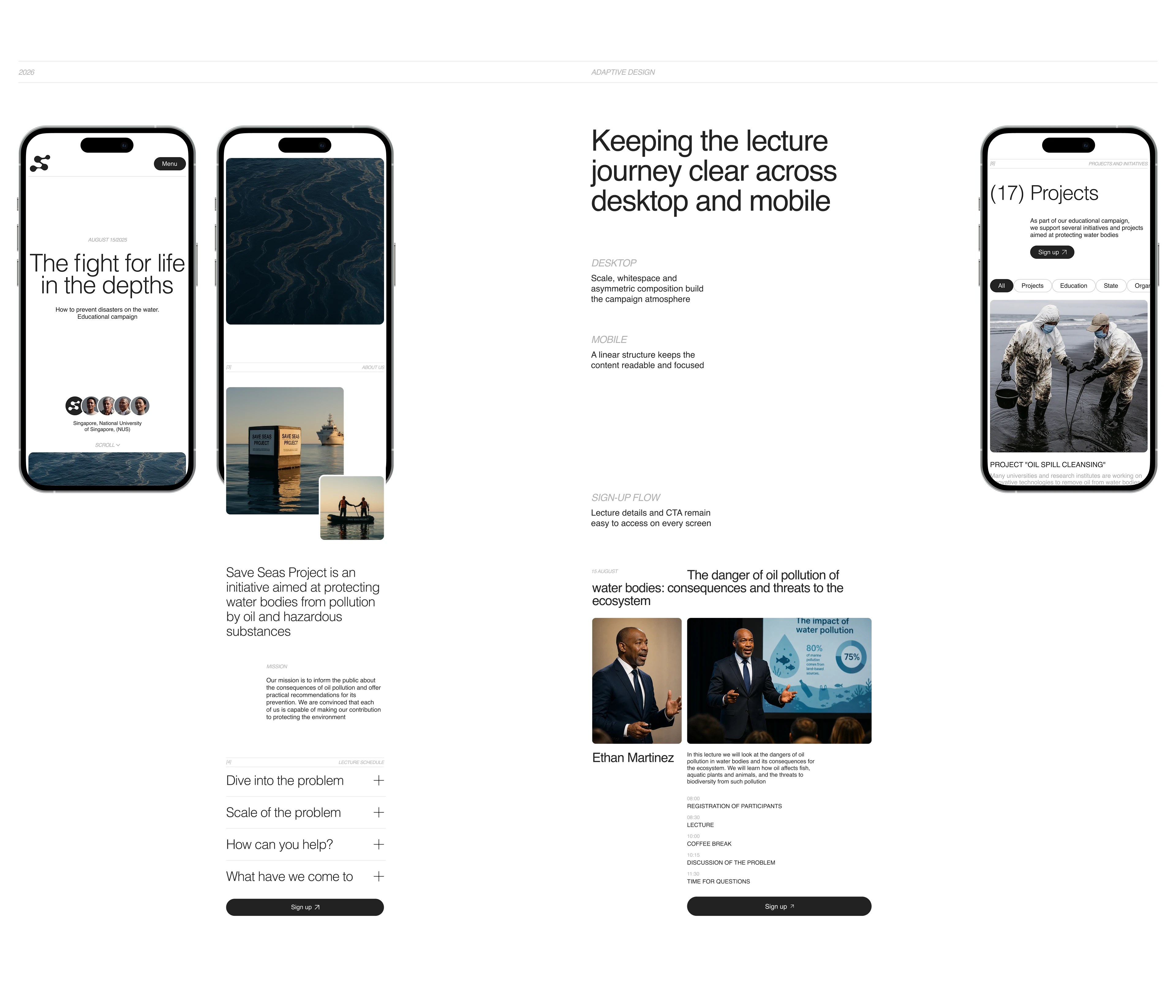 Save Seas Project — Editorial UX/UI Website — Изображение №5 — Интерфейсы на Dprofile