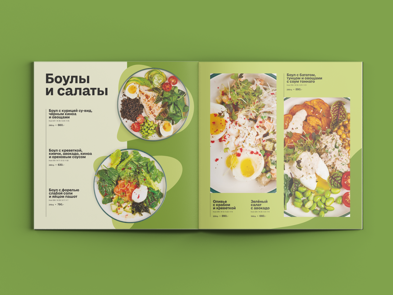 ОЛИВЕР fit  /  ресторан здорового питания  /  основное меню — Изображение №4 — Графика на Dprofile