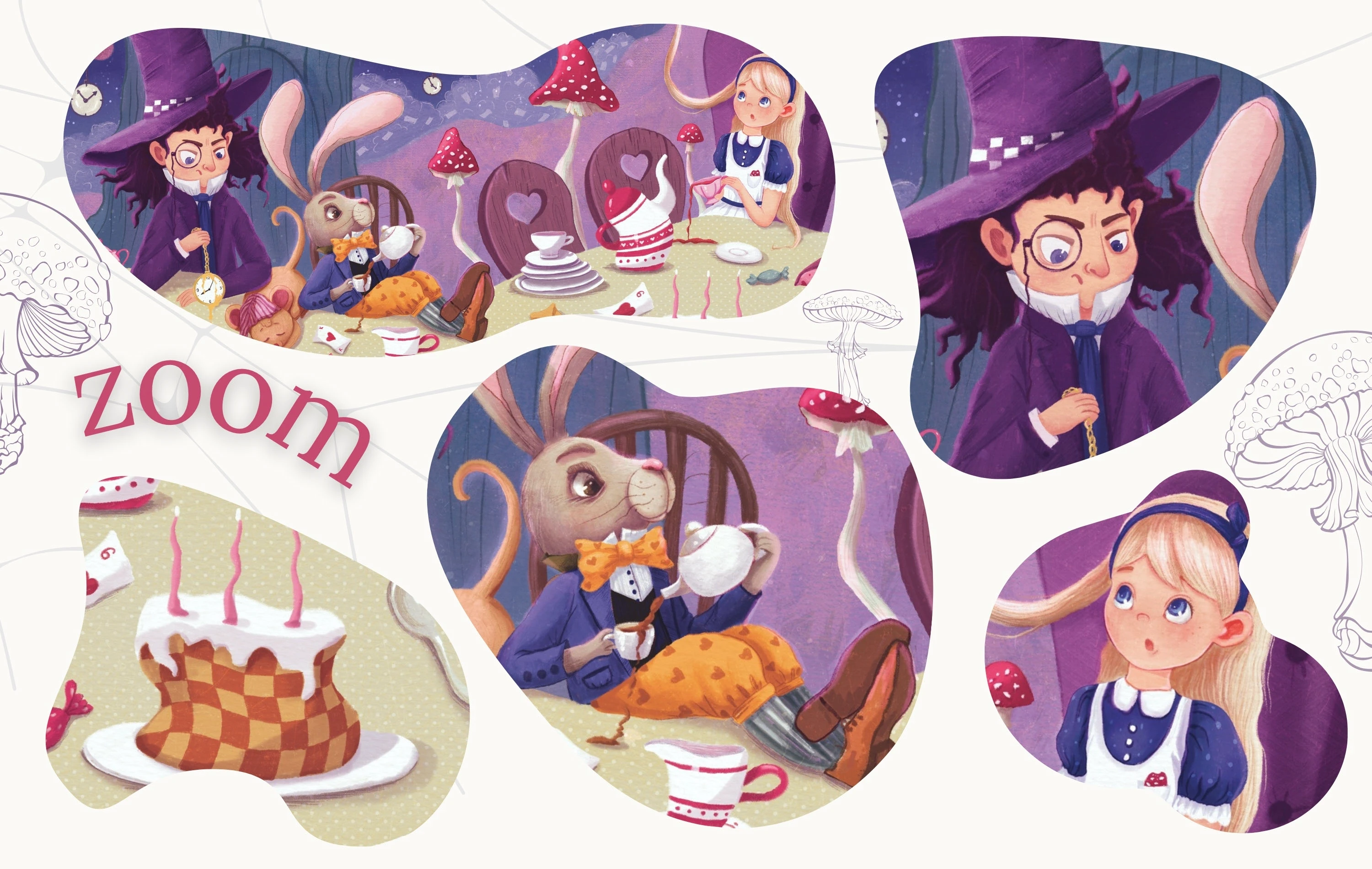 Иллюстрация к книге "Алиса в стране чудес" — Изображение №6 — Иллюстрация на Dprofile