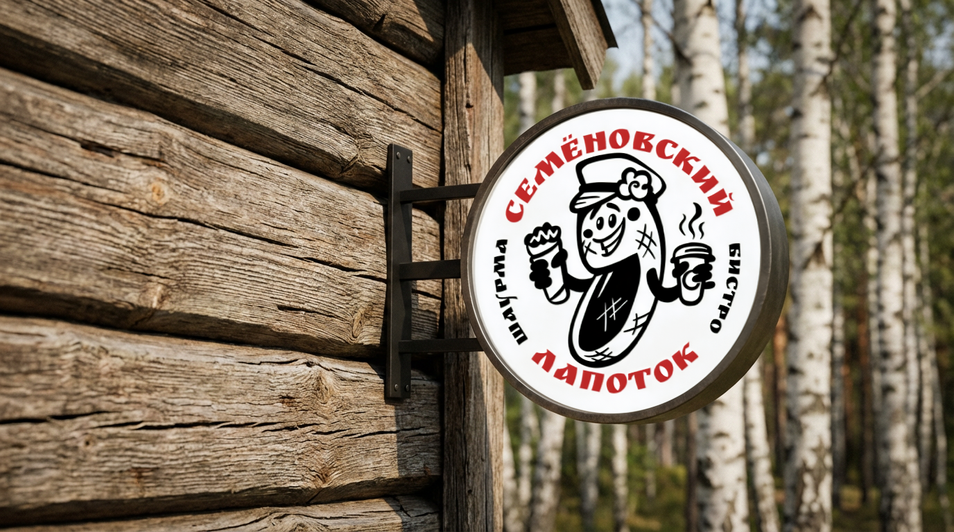 Логотип для бистро «Семёновский лапоток» — Изображение №8 — Брендинг на Dprofile