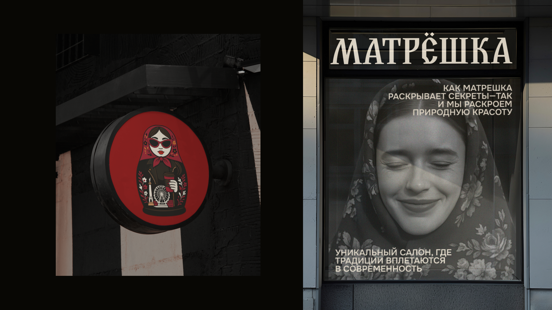 МАТРЁШКА | identity for Russian beauty salon — Изображение №8 — Брендинг на Dprofile
