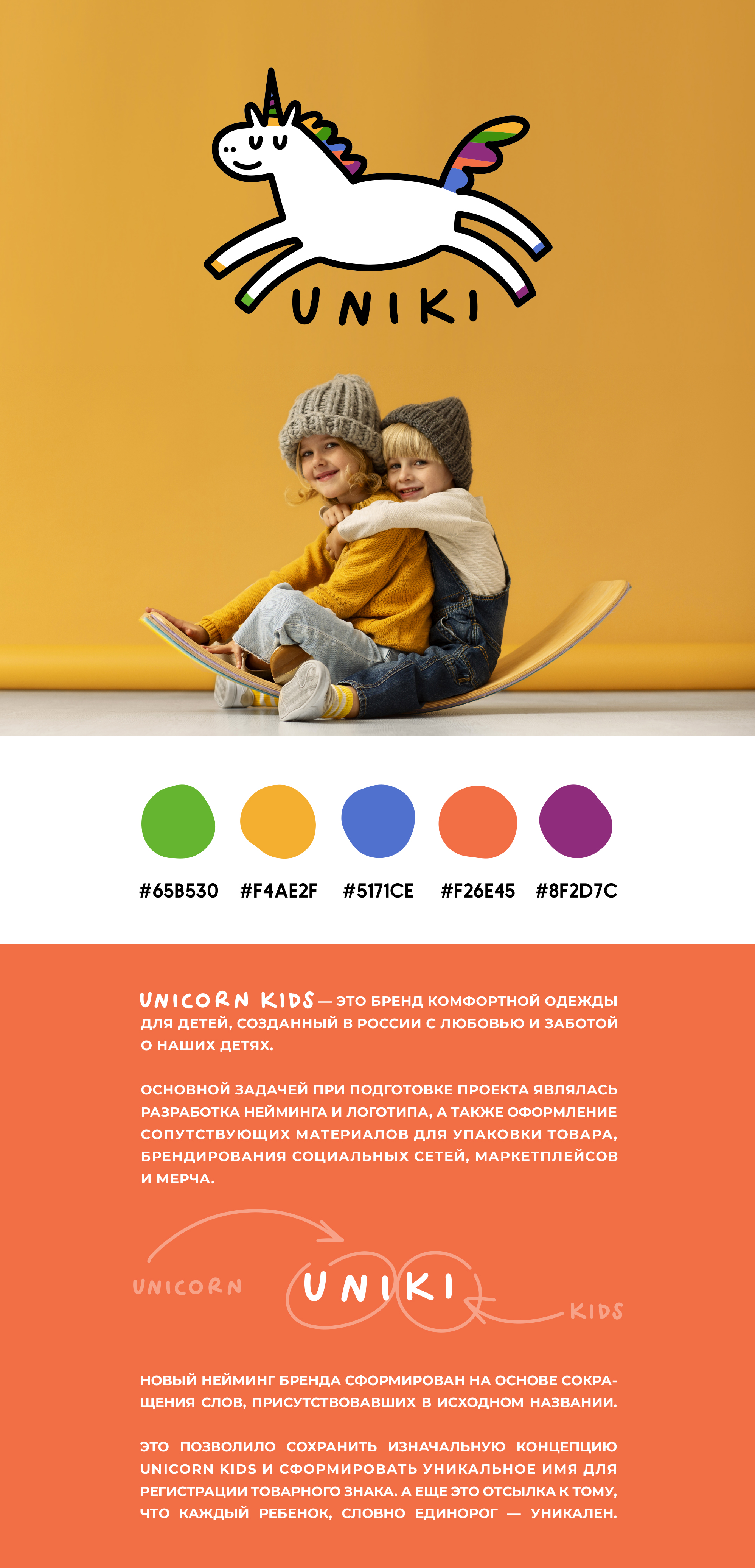 UNIKI. Айдентика для бренда детской одежды — Изображение №1 — Брендинг, Иллюстрация на Dprofile