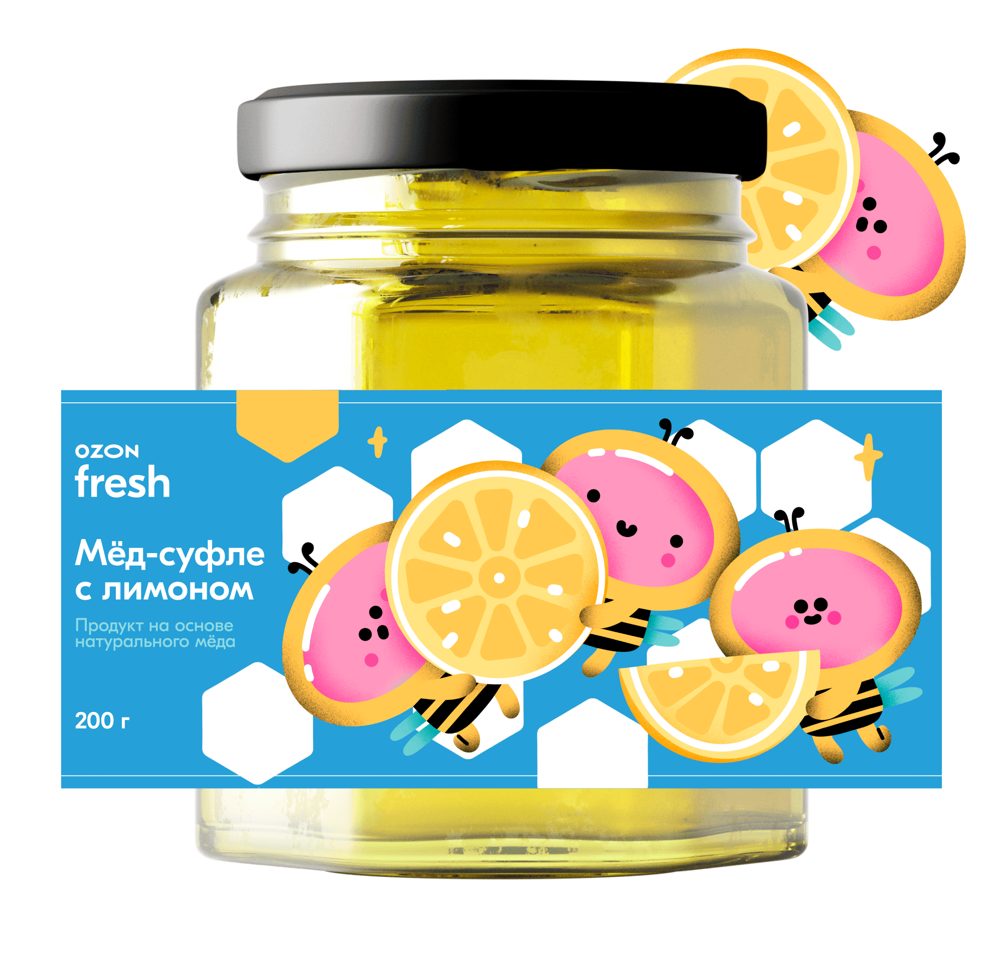 Персонажи для упаковки мёда OZON fresh — Изображение №6 — Брендинг, Иллюстрация на Dprofile