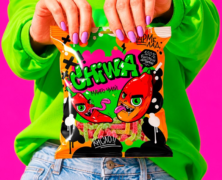 Упаковка мармелада CHIWA от CHI-WA-WA — Иллюстрация, Промдизайн на Dprofile
