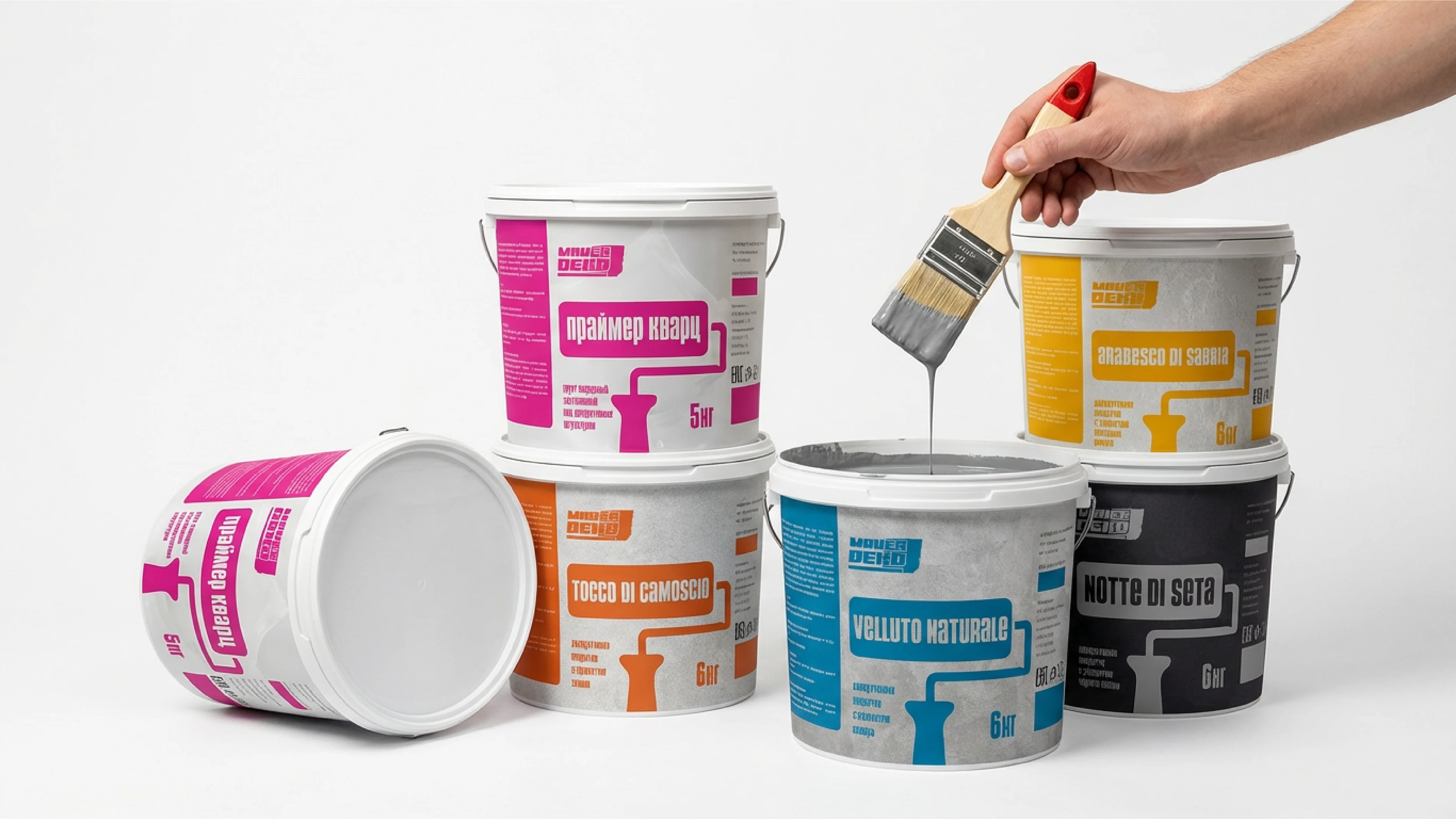 БРЕНДИНГ И ДИЗАЙН УПАКОВКИ ДЕКОРАТИВНЫХ ШТУКАТУРОК — Изображение №1 — Брендинг на Dprofile