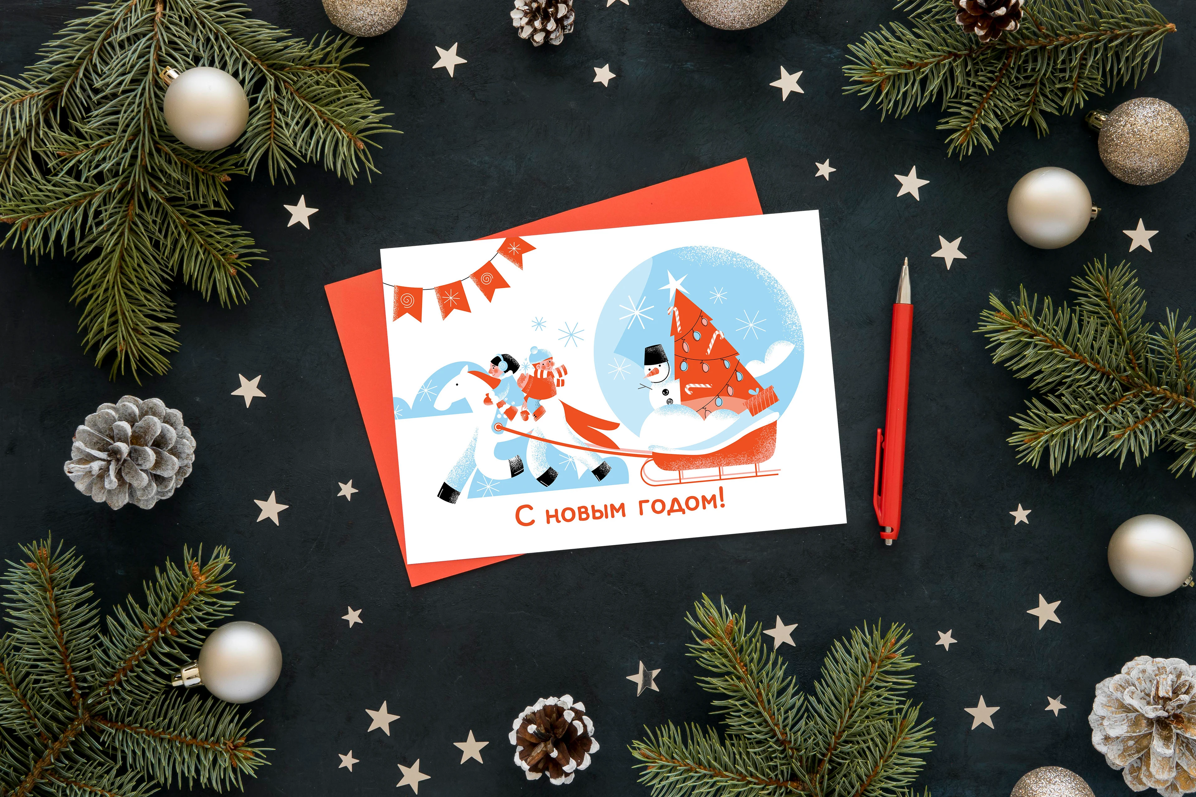 Christmas vector illustration — Изображение №7 — Иллюстрация, Графика на Dprofile