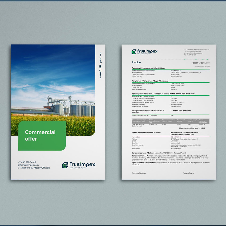 Fruitimpex | Corporate identity — Изображение №14 — Брендинг, Графика на Dprofile