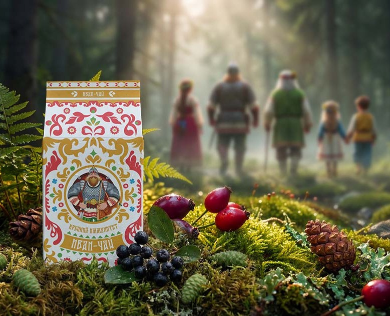 Разработка персонажей и дизайн упаковки иван-чая на Dprofile