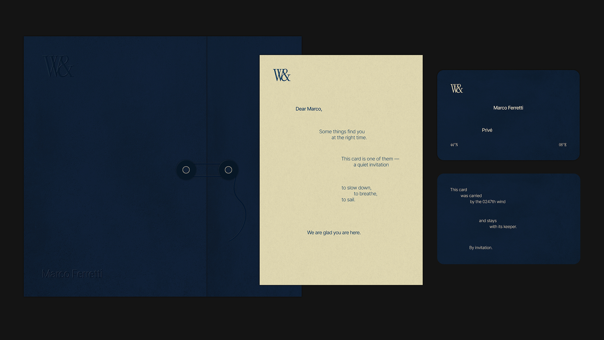 Wind & Wake — Yacht Club Brand Identity — Изображение №5 — Брендинг на Dprofile