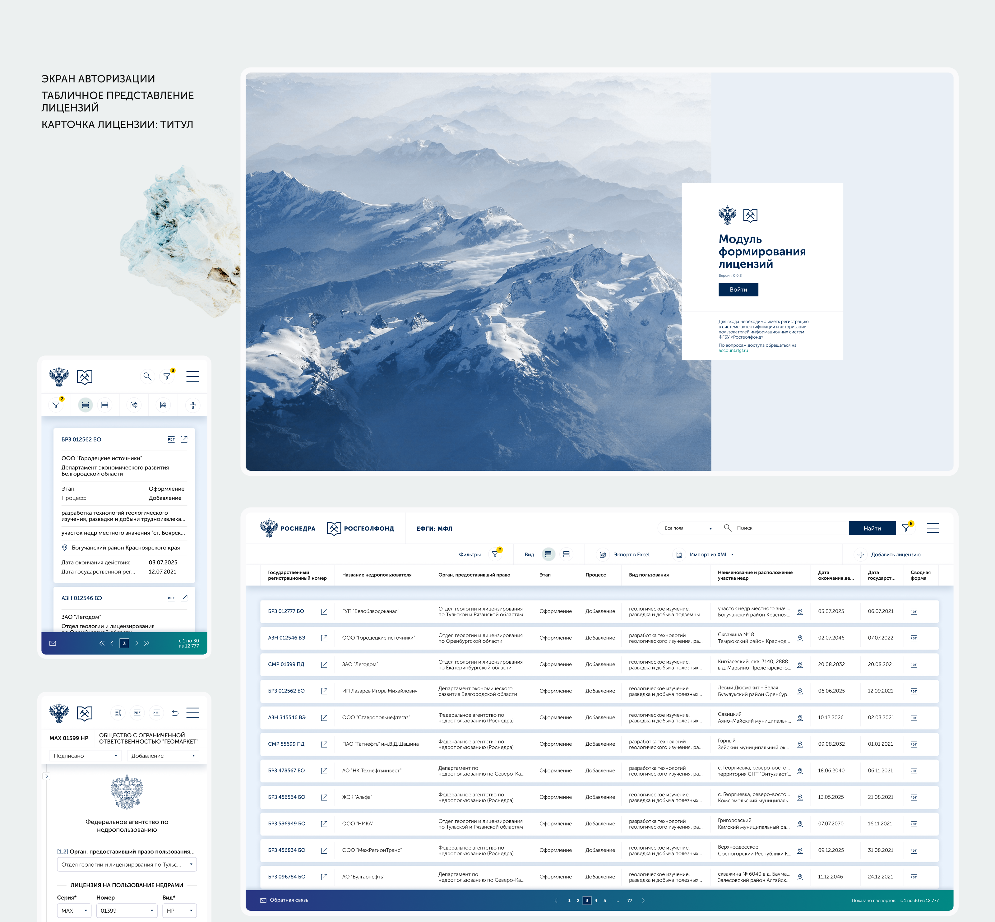 Веб-приложения для Росгеолфонда — Изображение №12 — Интерфейсы на Dprofile