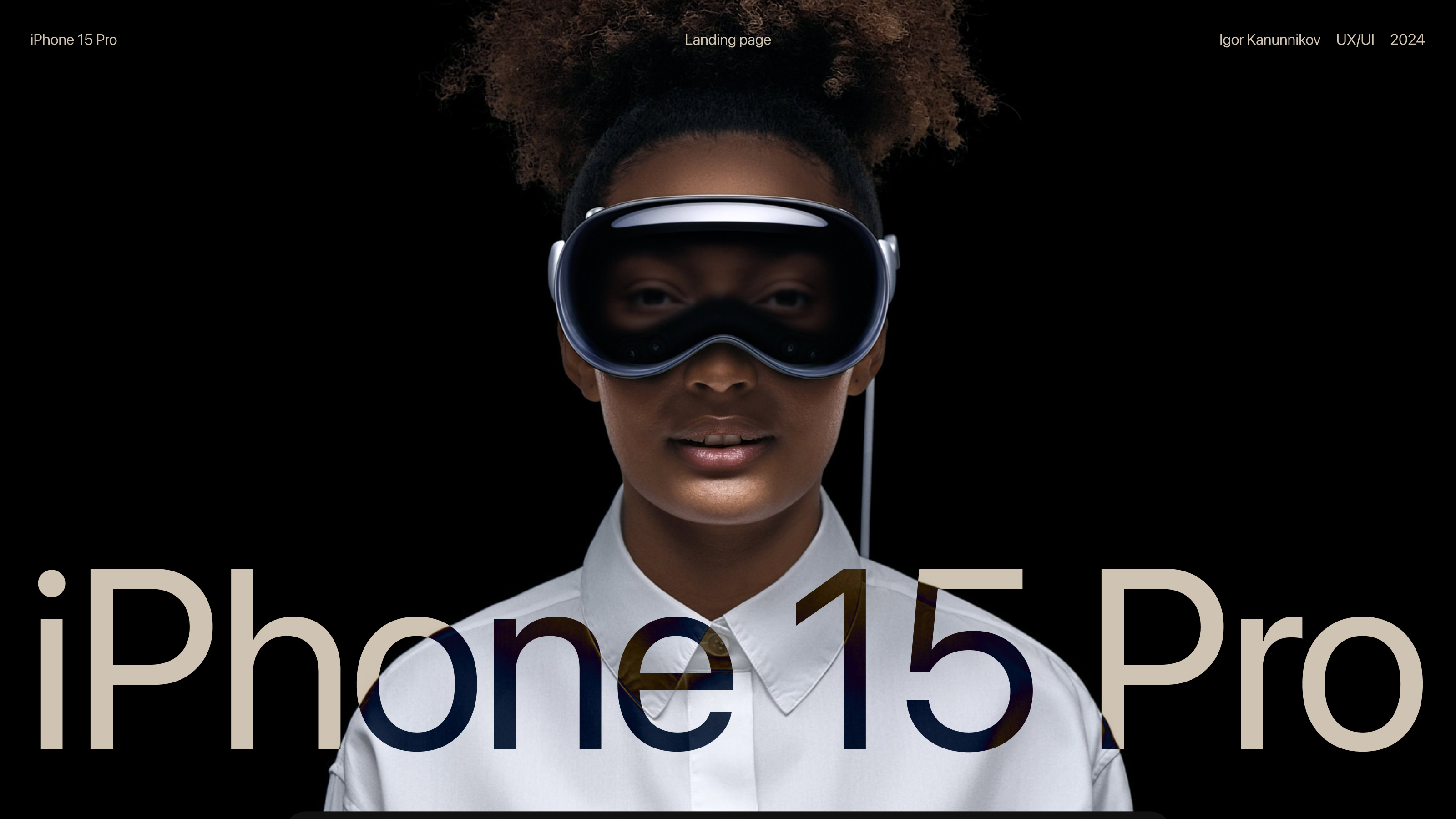 iPhone 15 Pro [landing page] — Изображение №1 — Интерфейсы на Dprofile