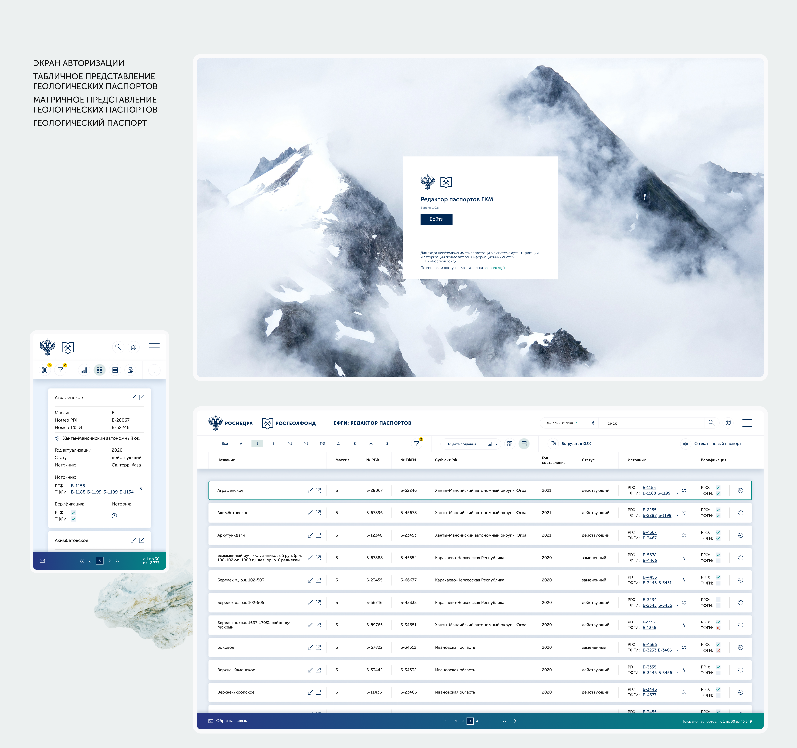 Веб-приложения для Росгеолфонда — Изображение №4 — Интерфейсы на Dprofile