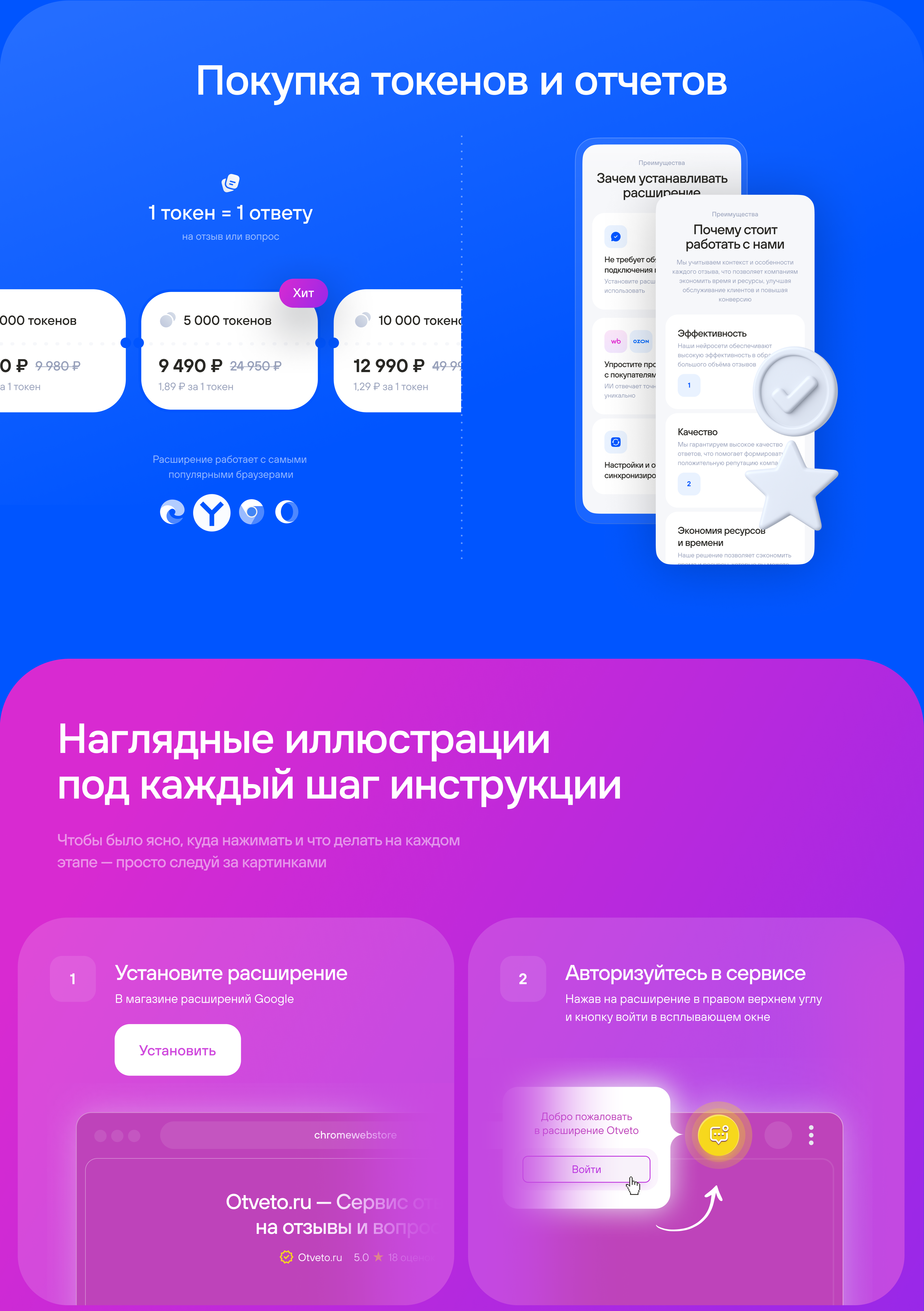 ОТВЕТО — ИИ для маркетплейсов — Изображение №7 — Интерфейсы, Брендинг на Dprofile