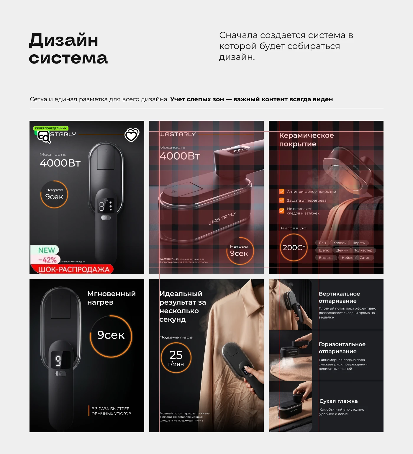 Премиум дизайн для маркетплейсов | Отпариватель ручной — Изображение №6 — Графика, Маркетинг на Dprofile