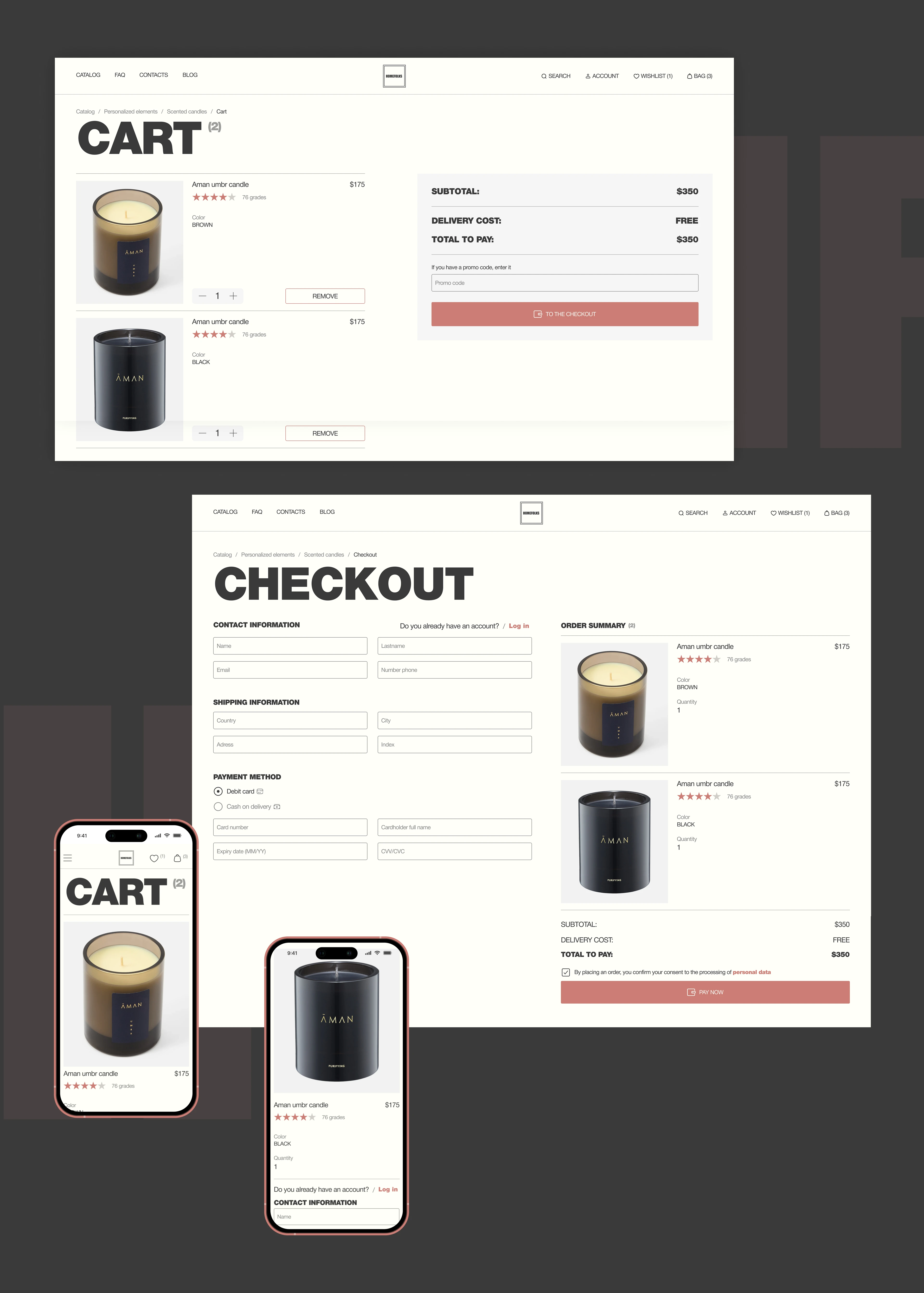 HOMEFOLKS/ONLINE-STORE — Изображение №10 — Интерфейсы на Dprofile