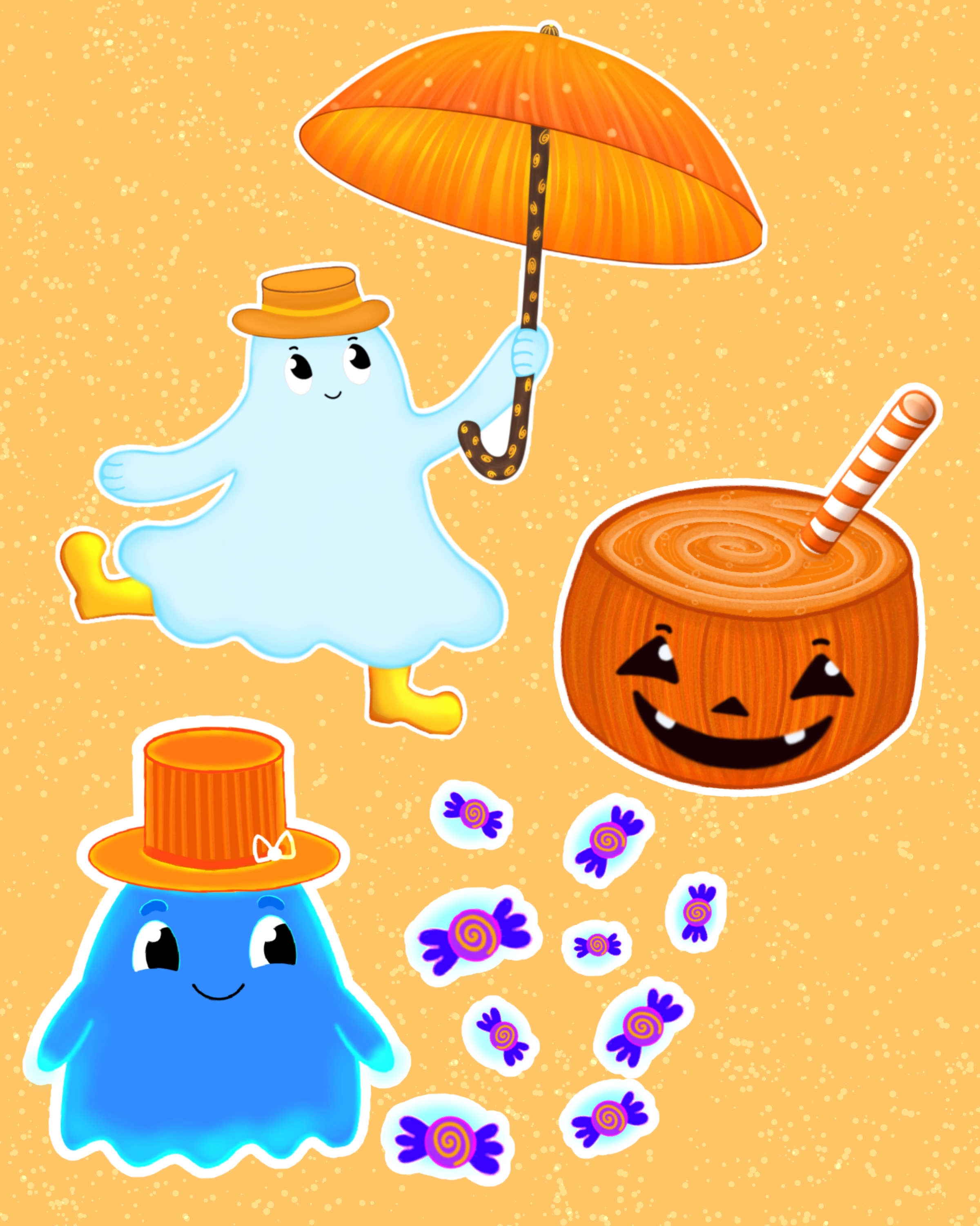 Мультяшно милый стикерпак — Изображение №9 — Иллюстрация на Dprofile