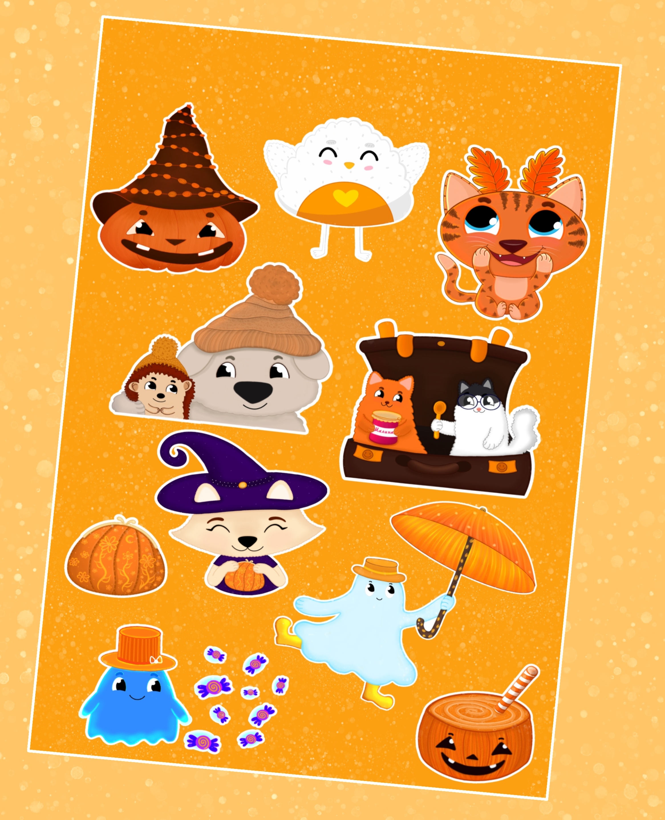 Мультяшно милый стикерпак — Изображение №2 — Иллюстрация на Dprofile