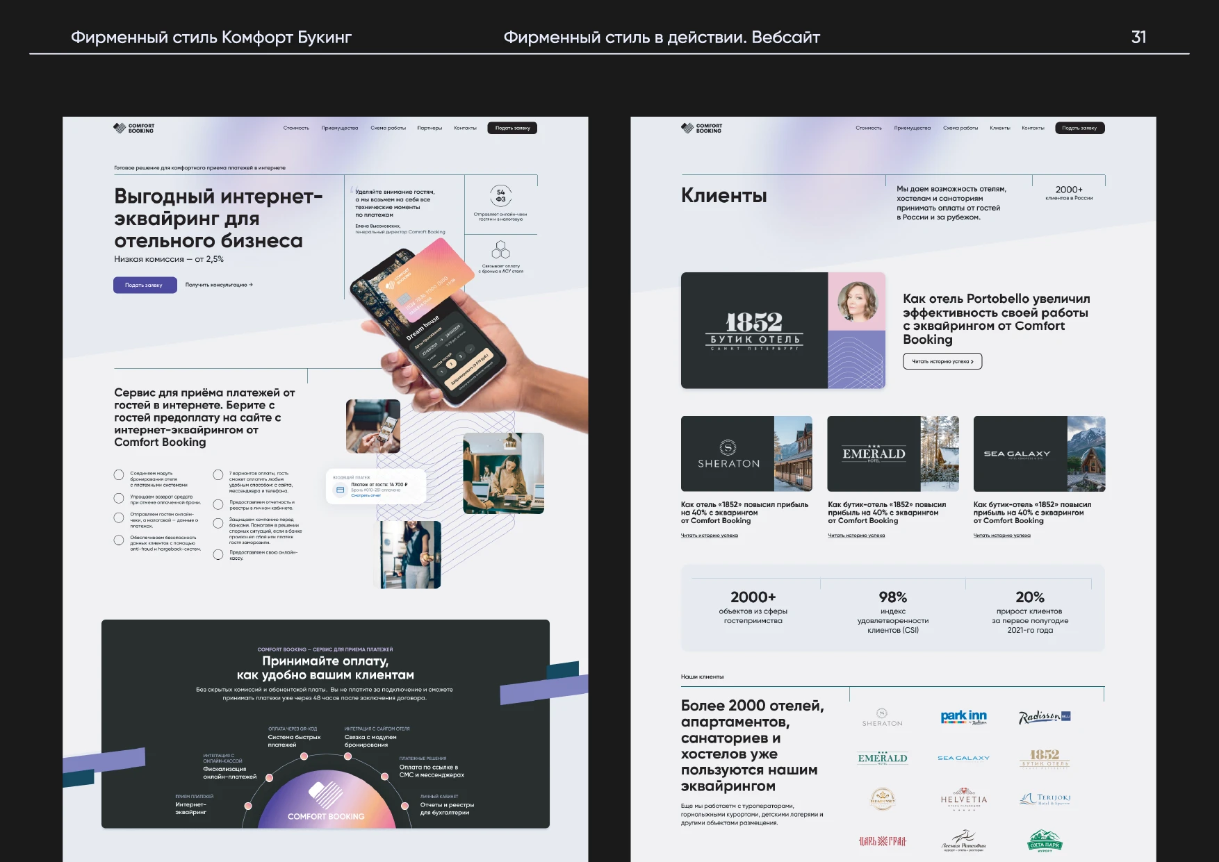 Комфорт Букинг. Руководство по фирменному стилю — Изображение №35 — Брендинг на Dprofile