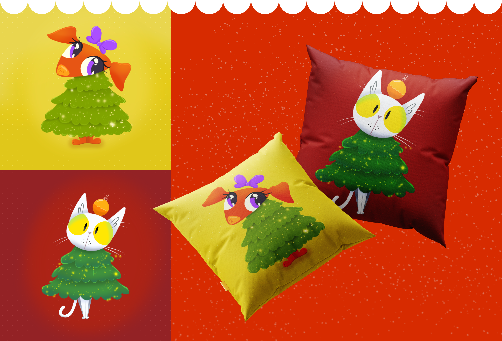 Иллюстрации для новогодней продукции и рекламы — Изображение №2 — Брендинг, Иллюстрация на Dprofile