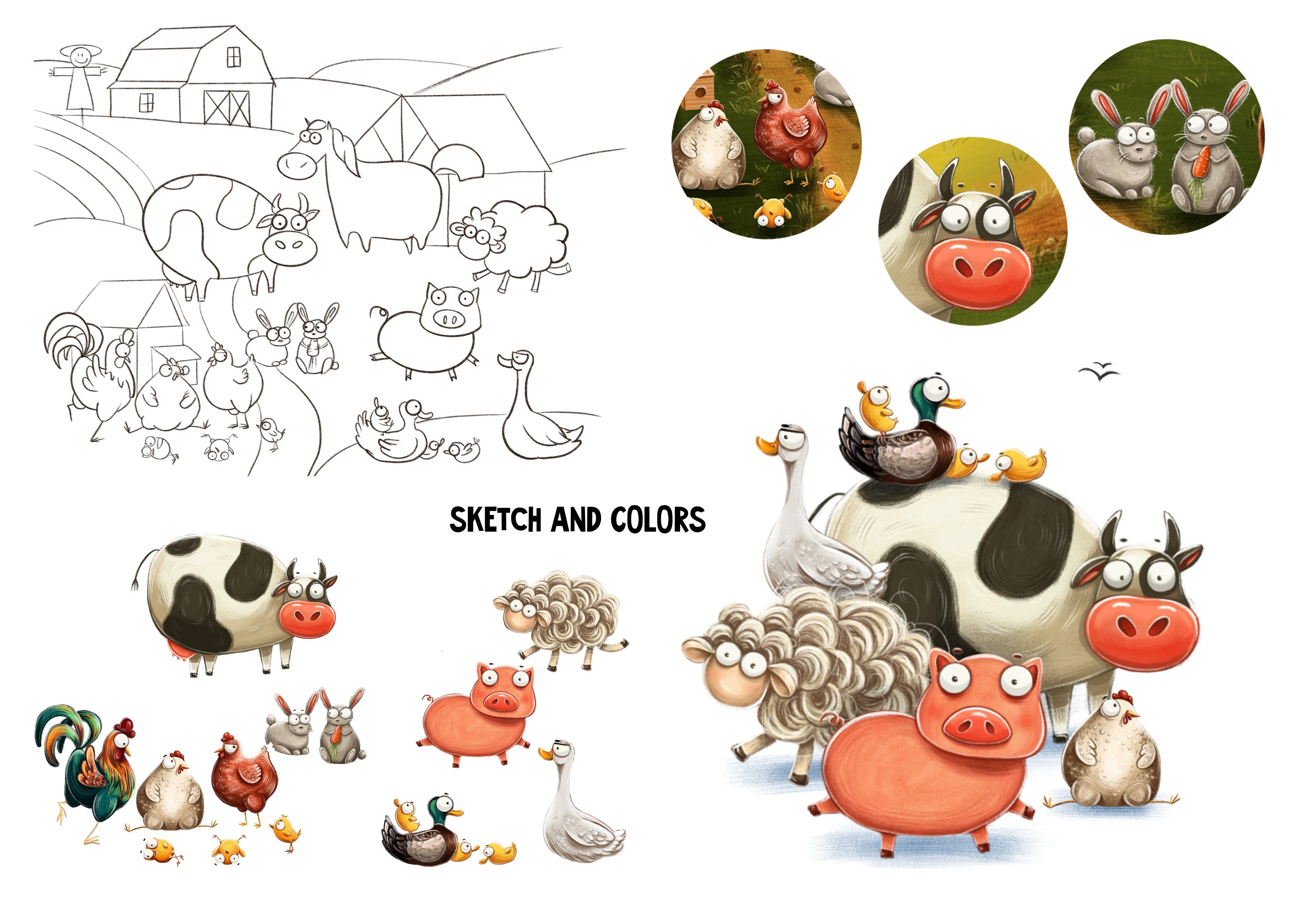 Детская книга «Найди и покажи» животные — Изображение №3 — Иллюстрация, Графика на Dprofile