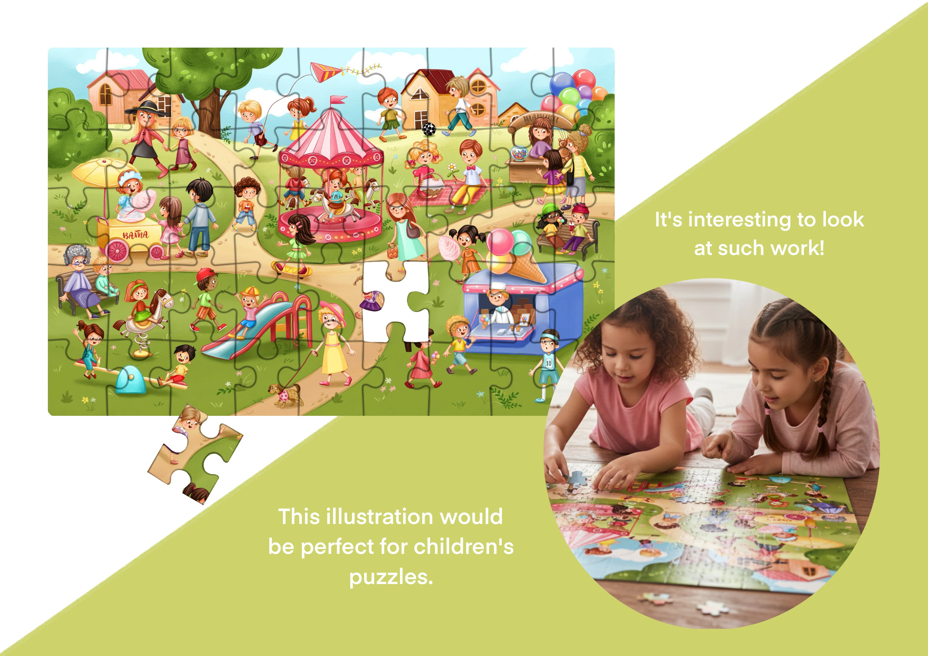 Виммельбух в парке. Wimmelbuch in the park — Изображение №6 — Иллюстрация на Dprofile