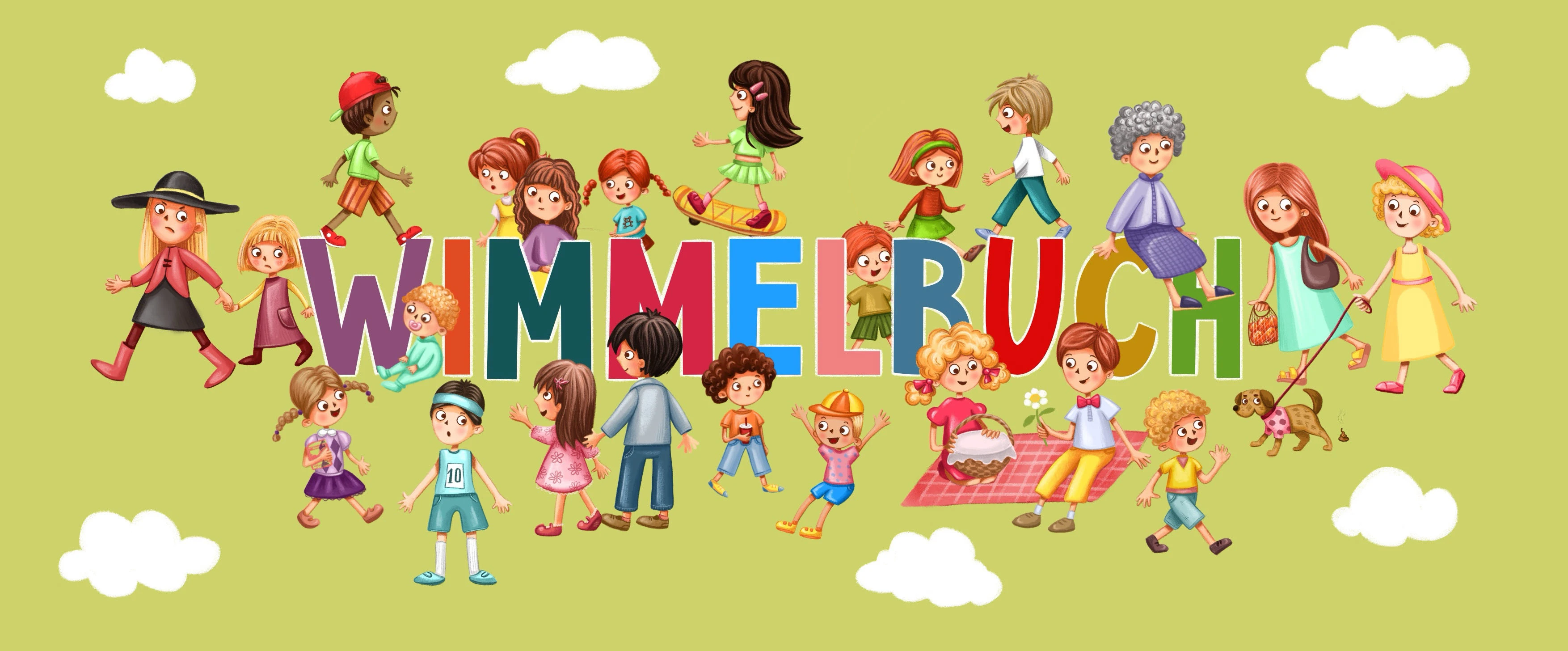 Виммельбух в парке. Wimmelbuch in the park — Изображение №1 — Иллюстрация на Dprofile