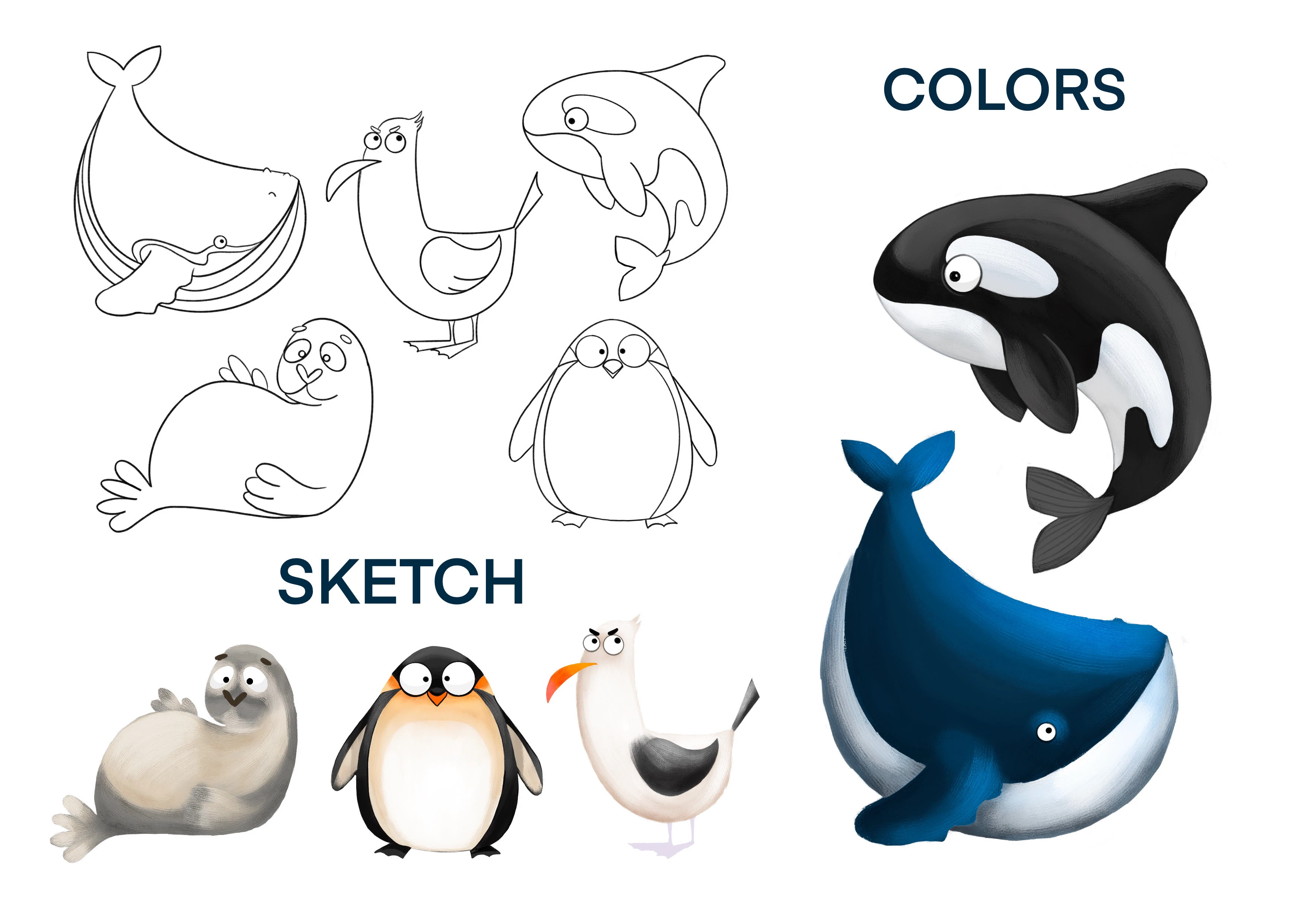 Бейби пазлы для малышей. Животные Антарктиды. Kids puzzle — Изображение №4 — Иллюстрация, Промдизайн на Dprofile