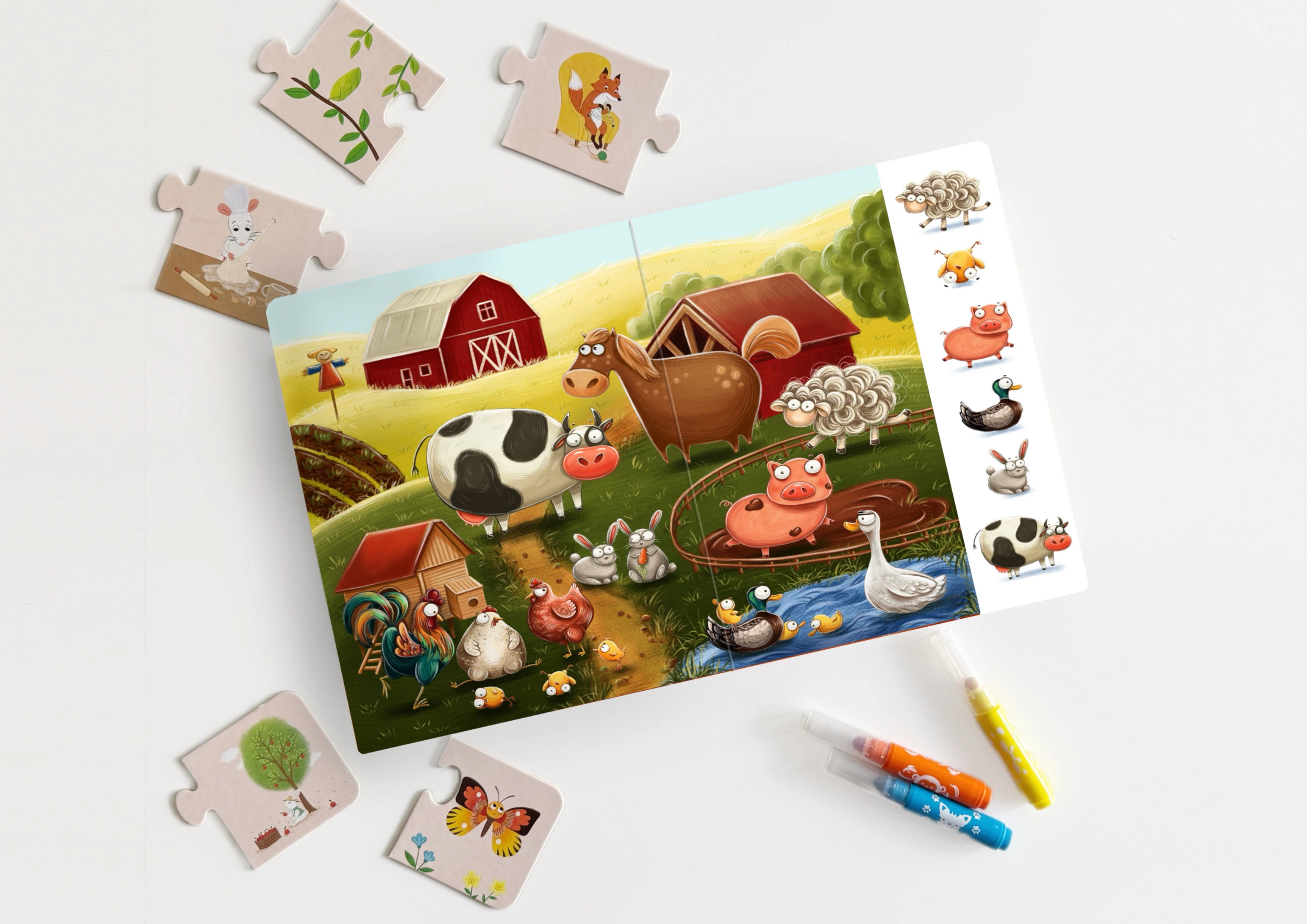 Детская книга «Найди и покажи» животные — Изображение №2 — Иллюстрация, Графика на Dprofile