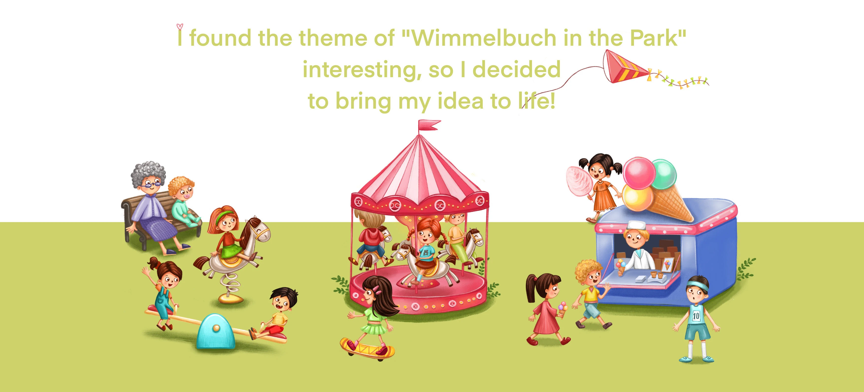 Виммельбух в парке. Wimmelbuch in the park — Изображение №4 — Иллюстрация на Dprofile