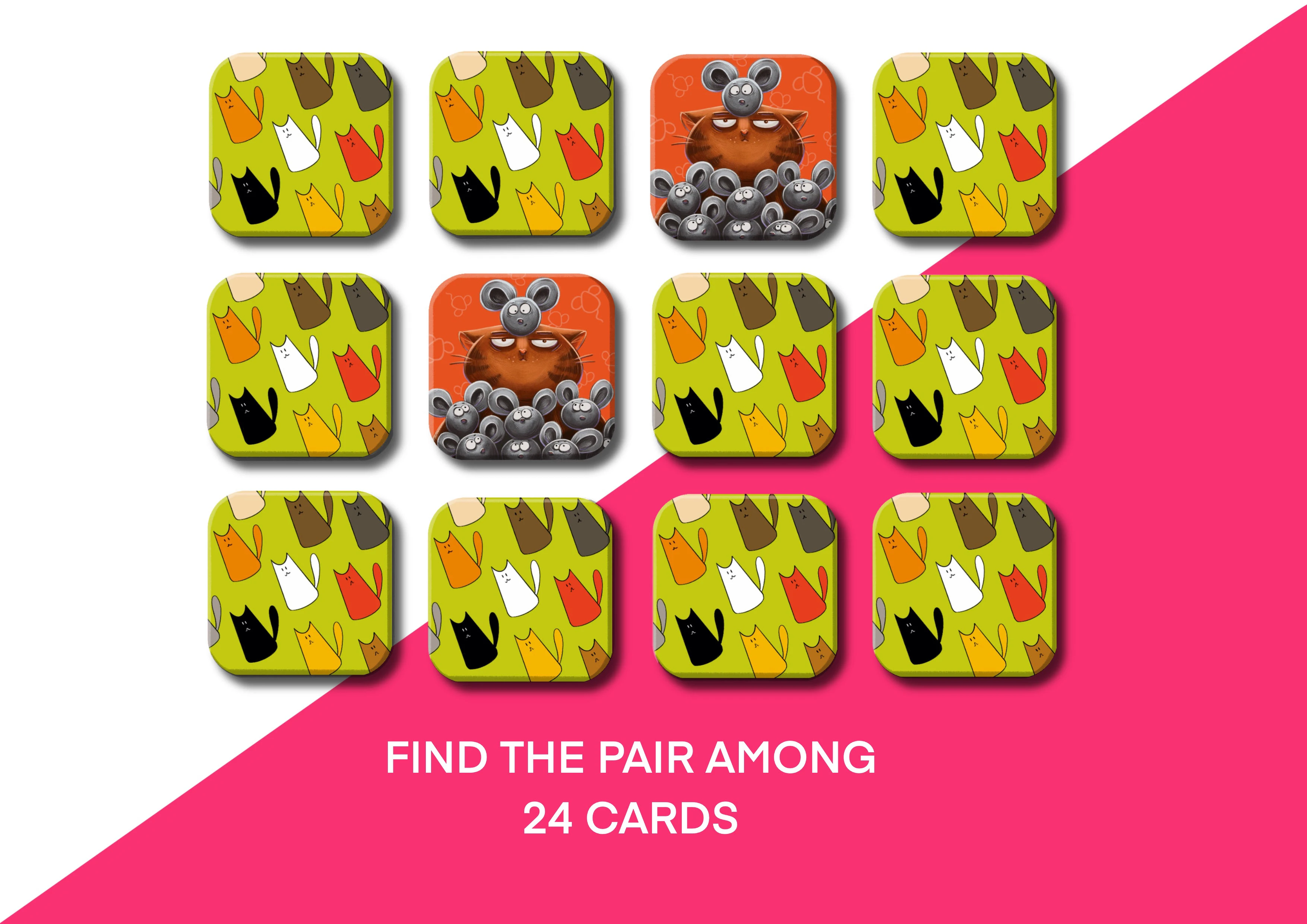 Настольная игра мемори «МЯФ МЯФ» board game — Изображение №8 — Иллюстрация, Промдизайн на Dprofile