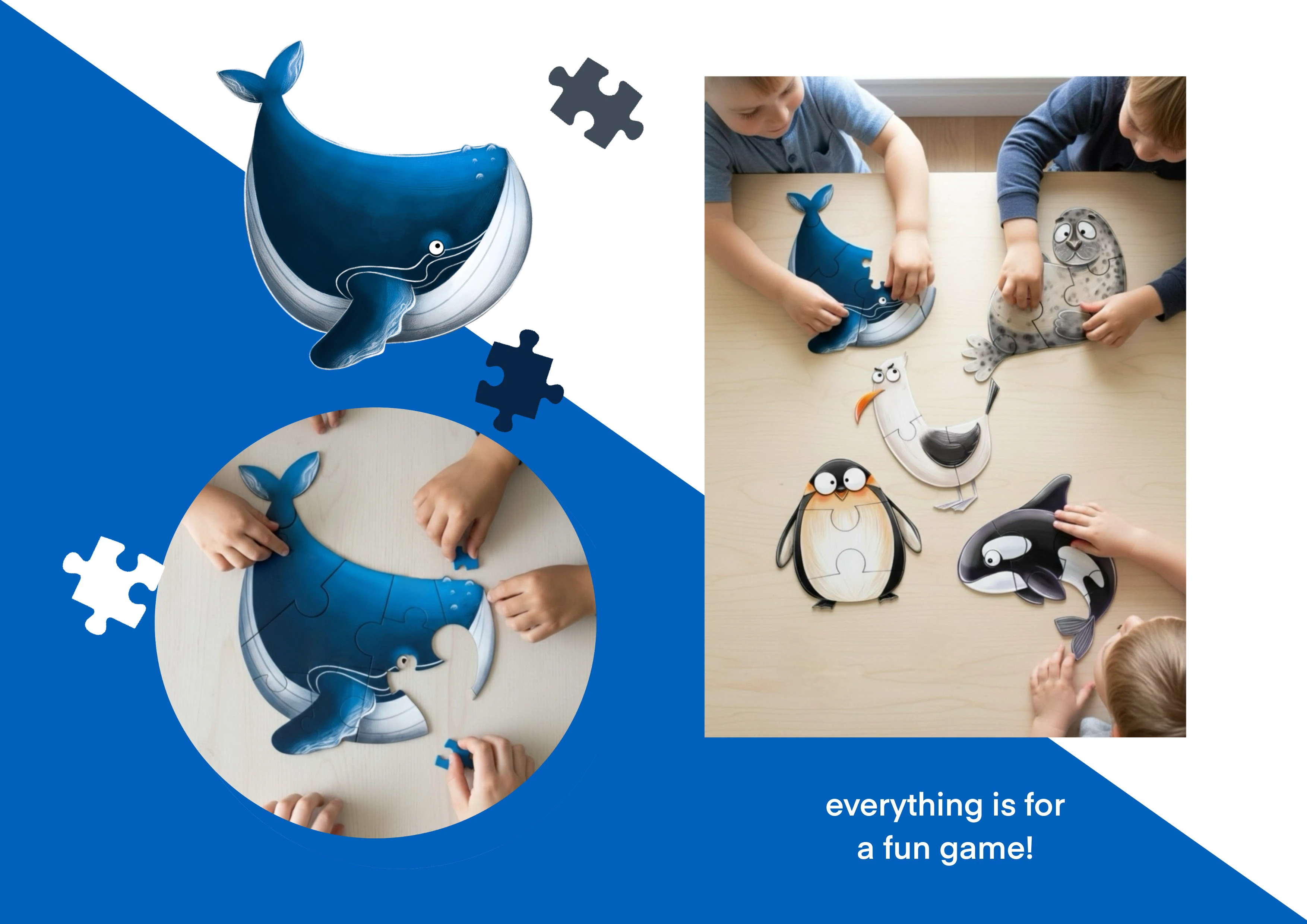 Бейби пазлы для малышей. Животные Антарктиды. Kids puzzle — Изображение №6 — Иллюстрация, Промдизайн на Dprofile