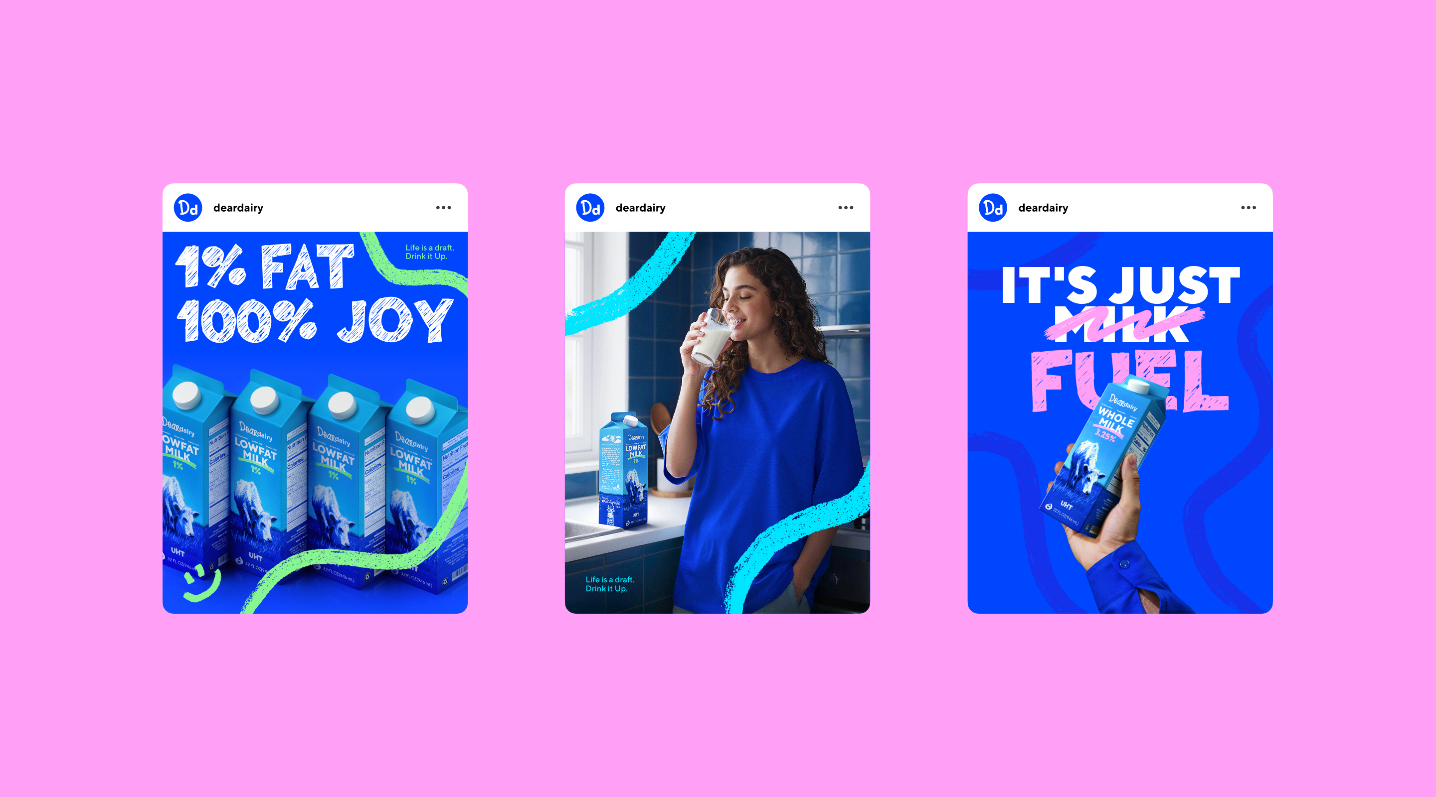 DearDairy — Айдентика и SMM для молочного бренда — Изображение №23 — Брендинг, Промдизайн на Dprofile