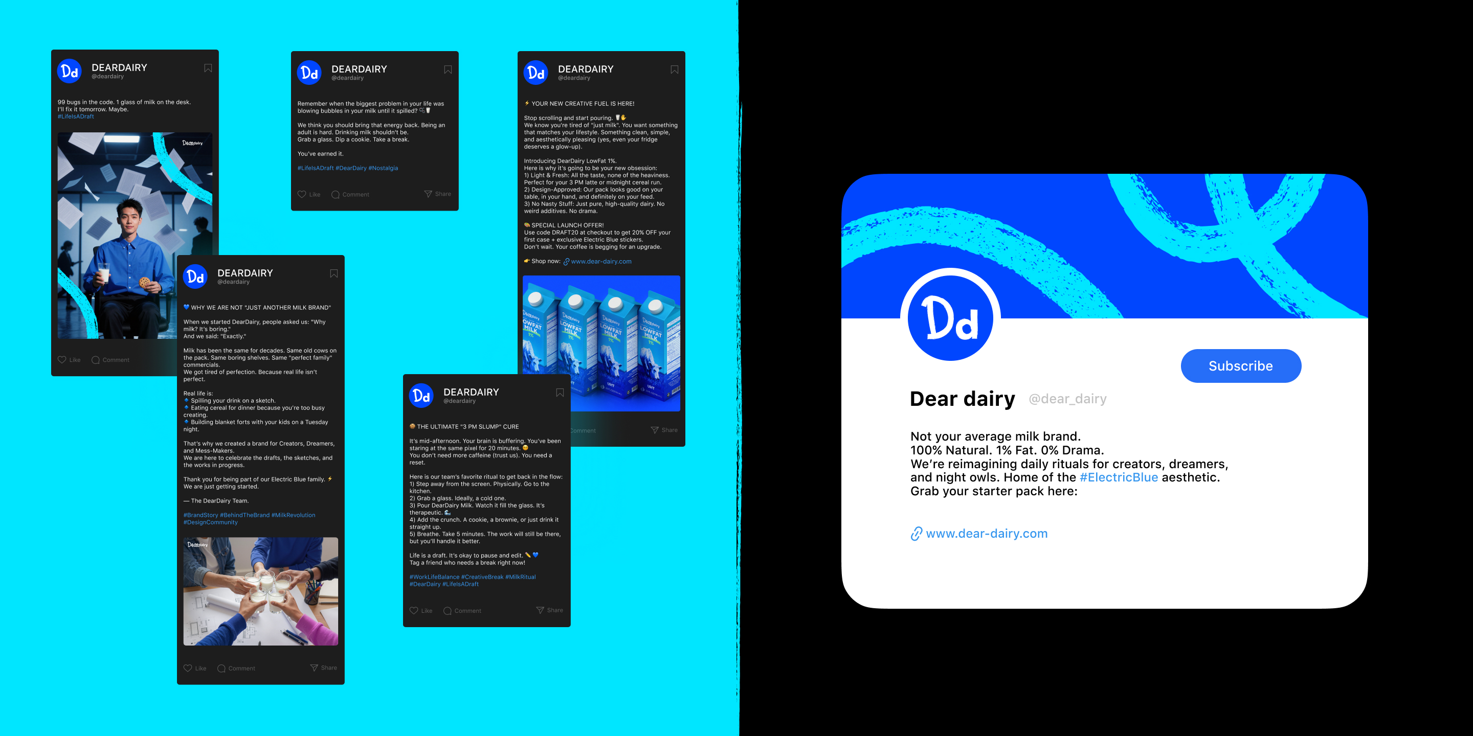 DearDairy — Айдентика и SMM для молочного бренда — Изображение №25 — Брендинг, Промдизайн на Dprofile