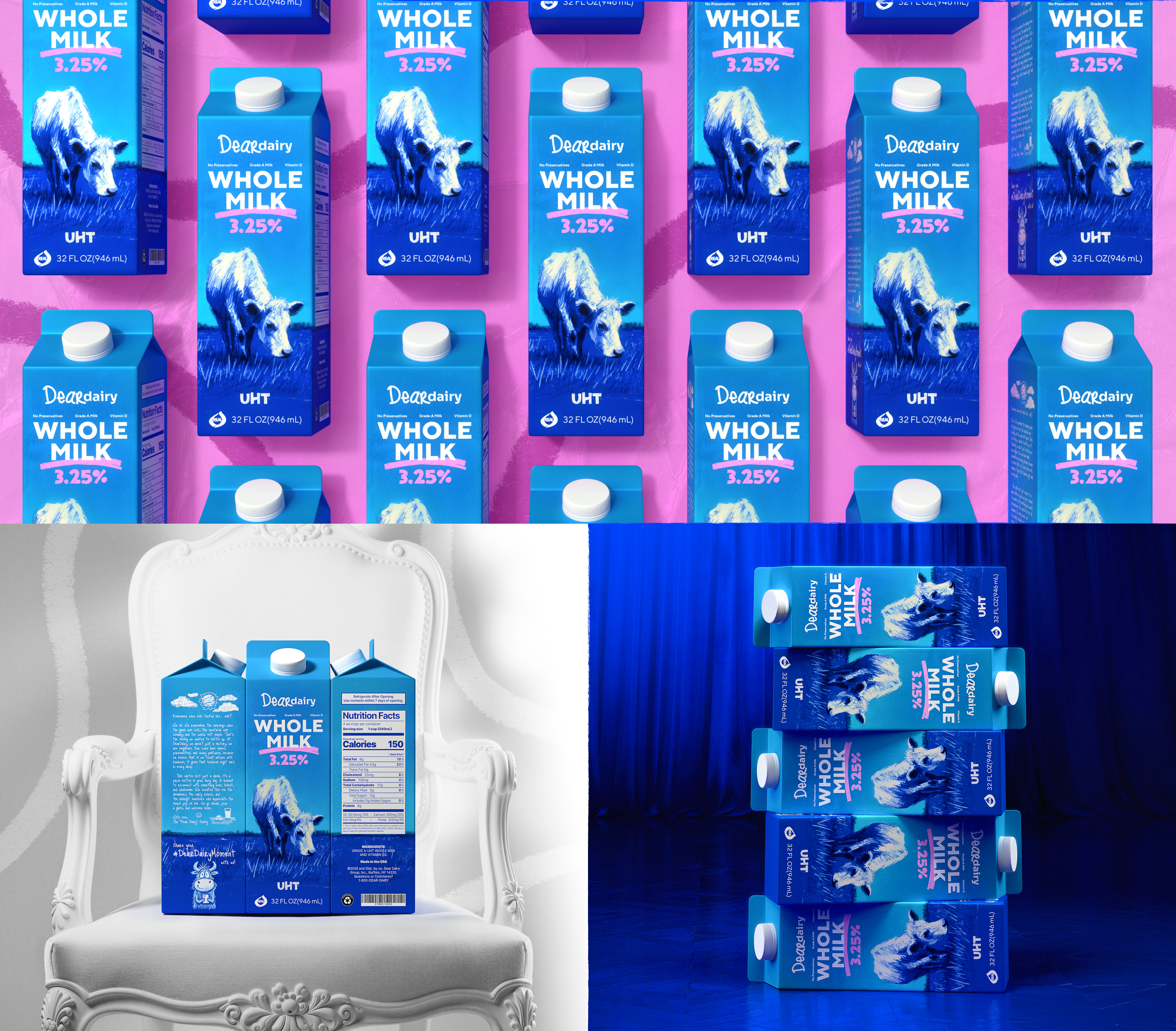 DearDairy — Айдентика и SMM для молочного бренда — Изображение №10 — Брендинг, Промдизайн на Dprofile