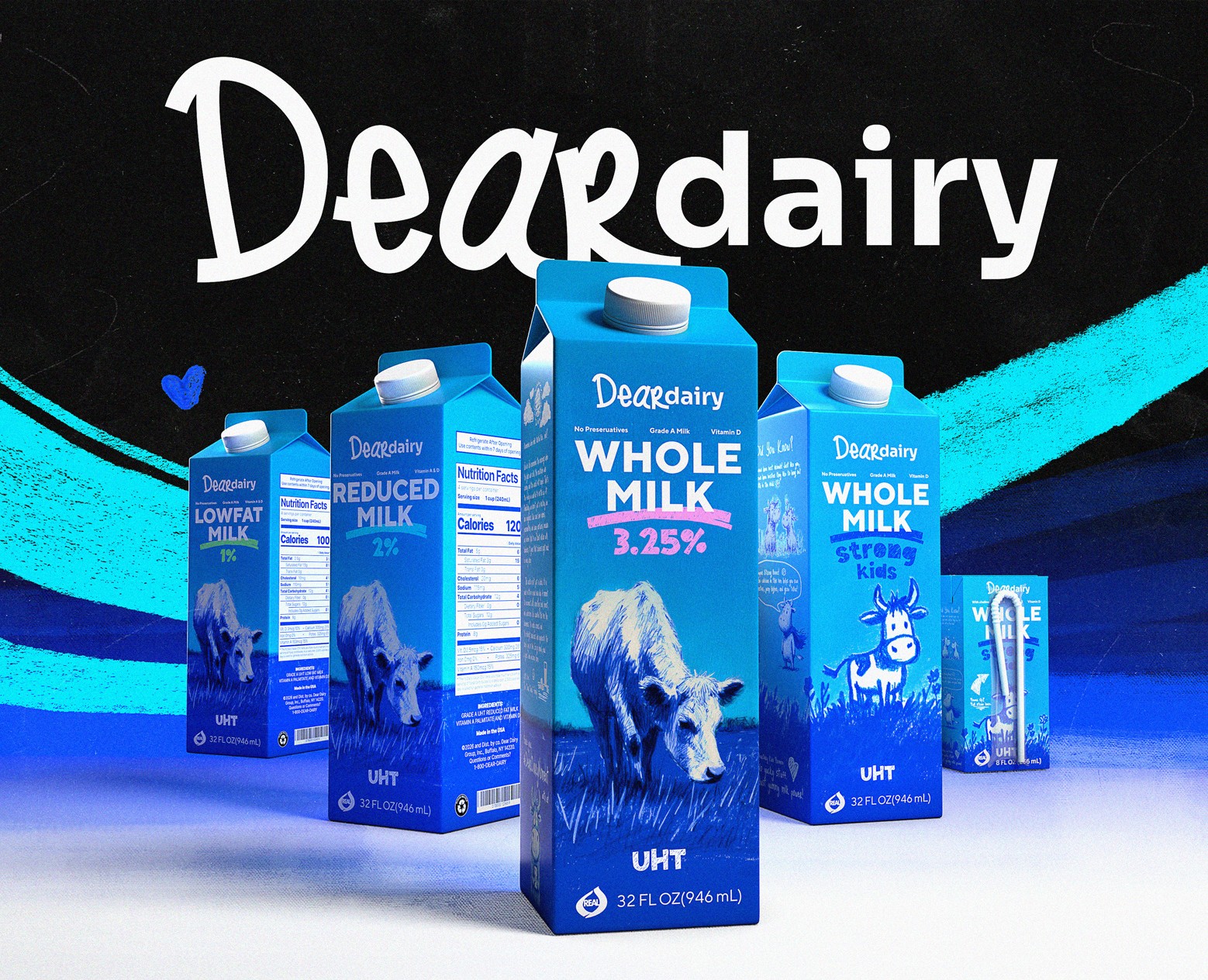 DearDairy — Айдентика и SMM для молочного бренда на Dprofile