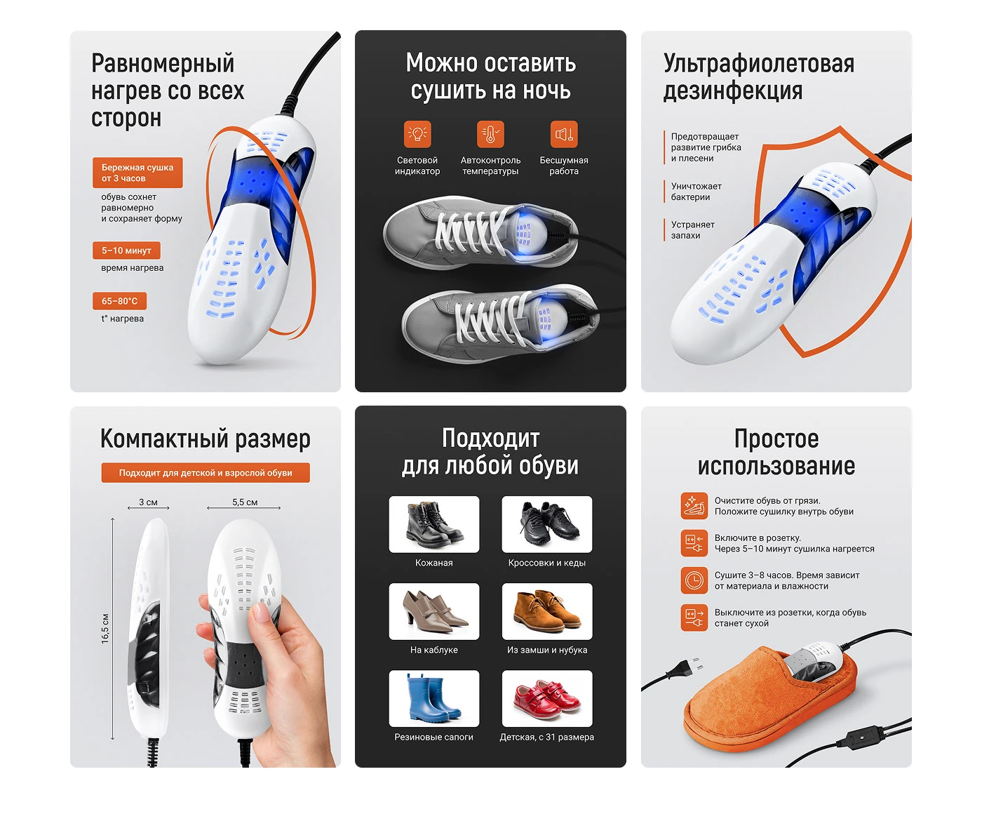 Редизайн карточки для WB: Сушилка для обуви — Изображение №5 — Графика на Dprofile