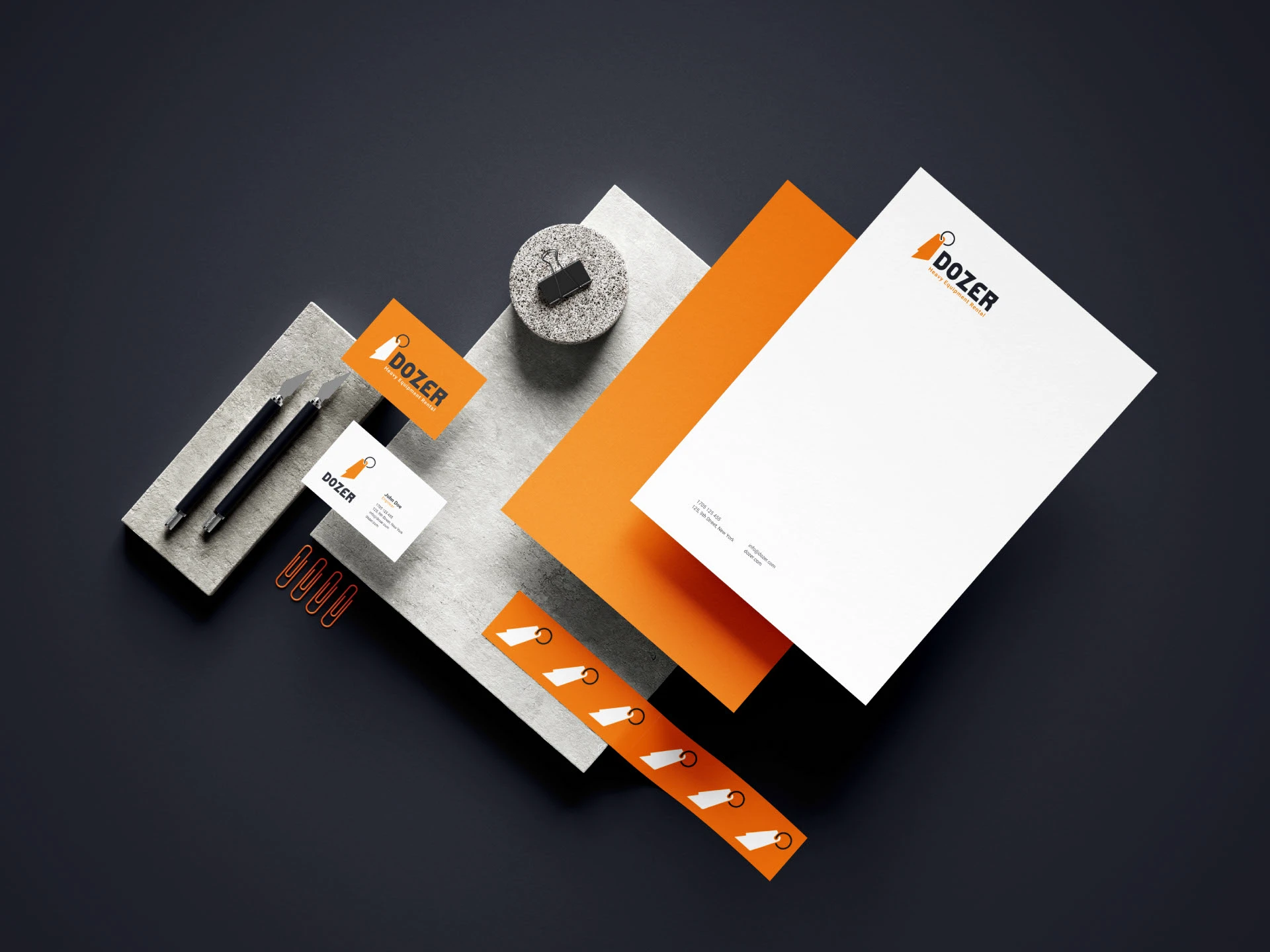 Dozer | Логотип: аренда строительной спецтехники — Изображение №6 — Брендинг на Dprofile