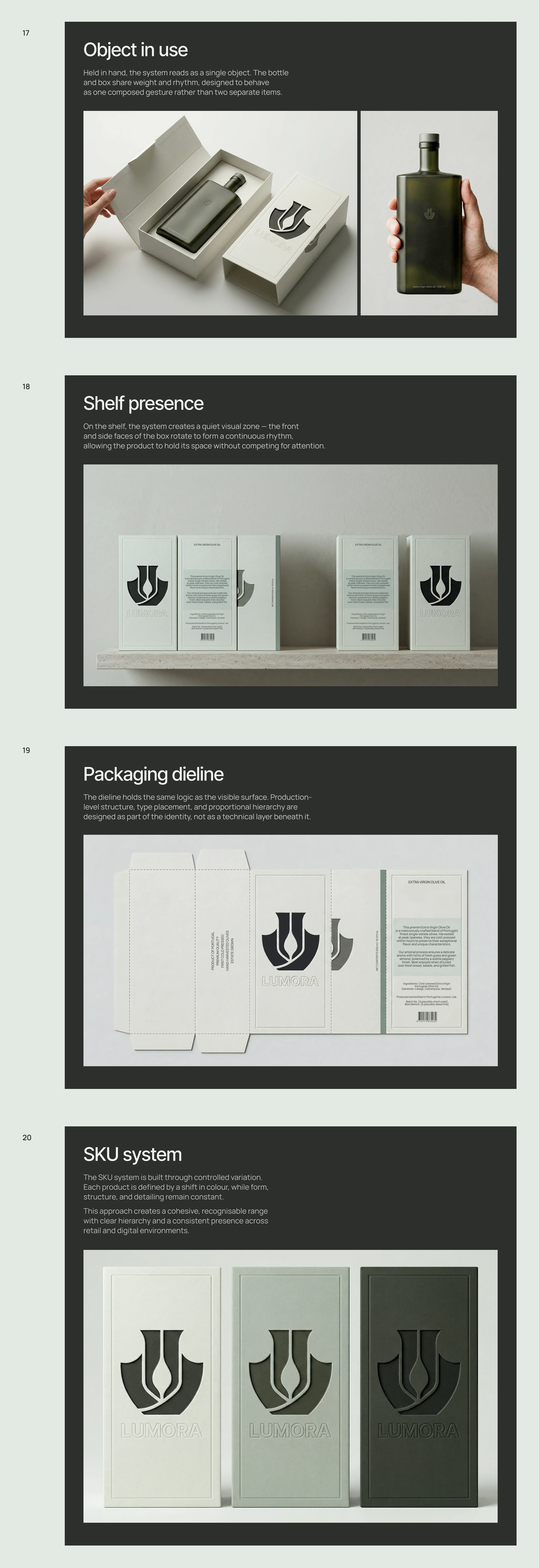 LUMORA | Brand Identity & Packaging Architecture — Изображение №5 — Брендинг, Нейро на Dprofile