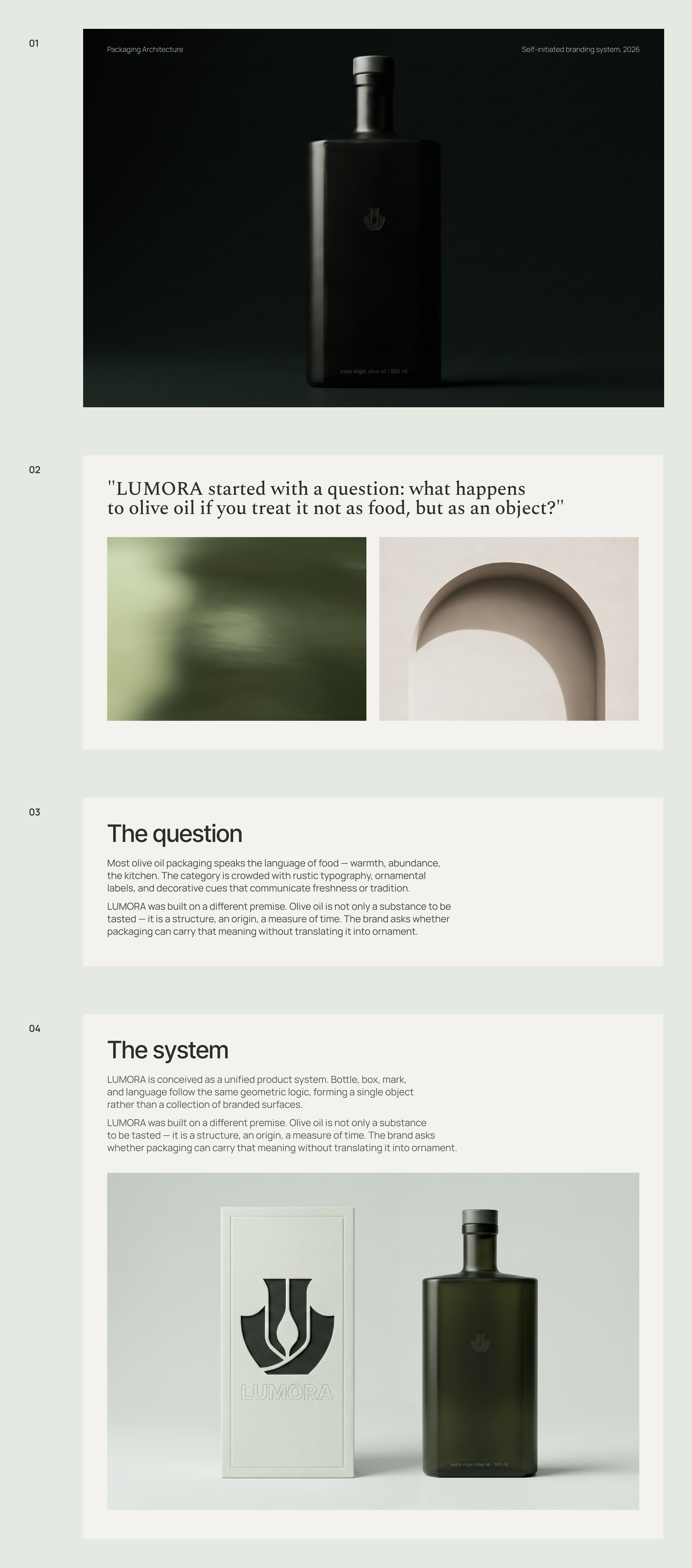 LUMORA | Brand Identity & Packaging Architecture — Изображение №1 — Брендинг, Нейро на Dprofile