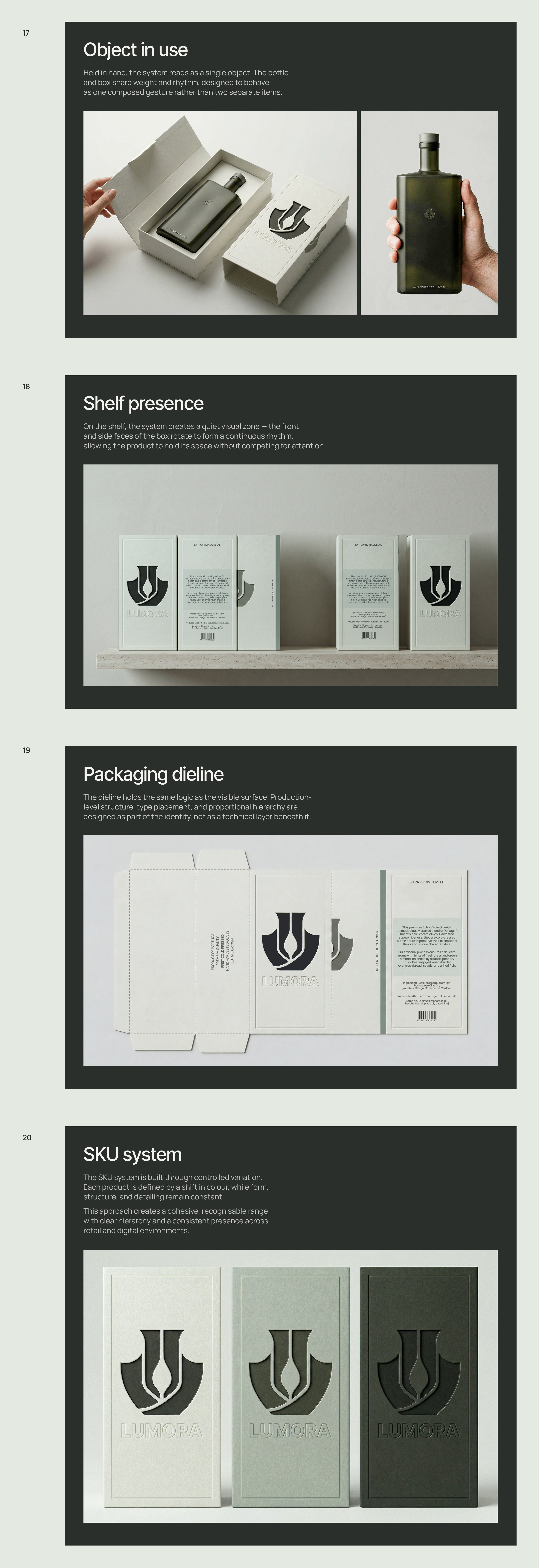 LUMORA | Brand Identity & Packaging Architecture — Изображение №5 — Брендинг, Нейро на Dprofile