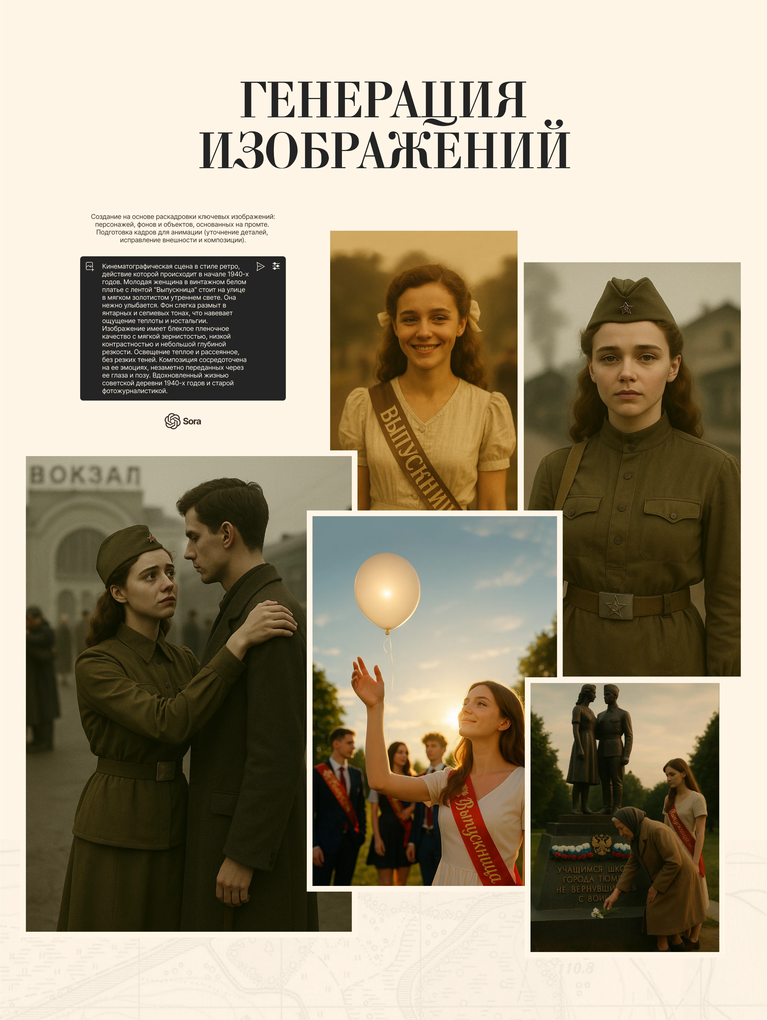 ИИ-ролик о выпускниках 22  июня 1941 года — Изображение №4 — Иллюстрация, Анимация на Dprofile