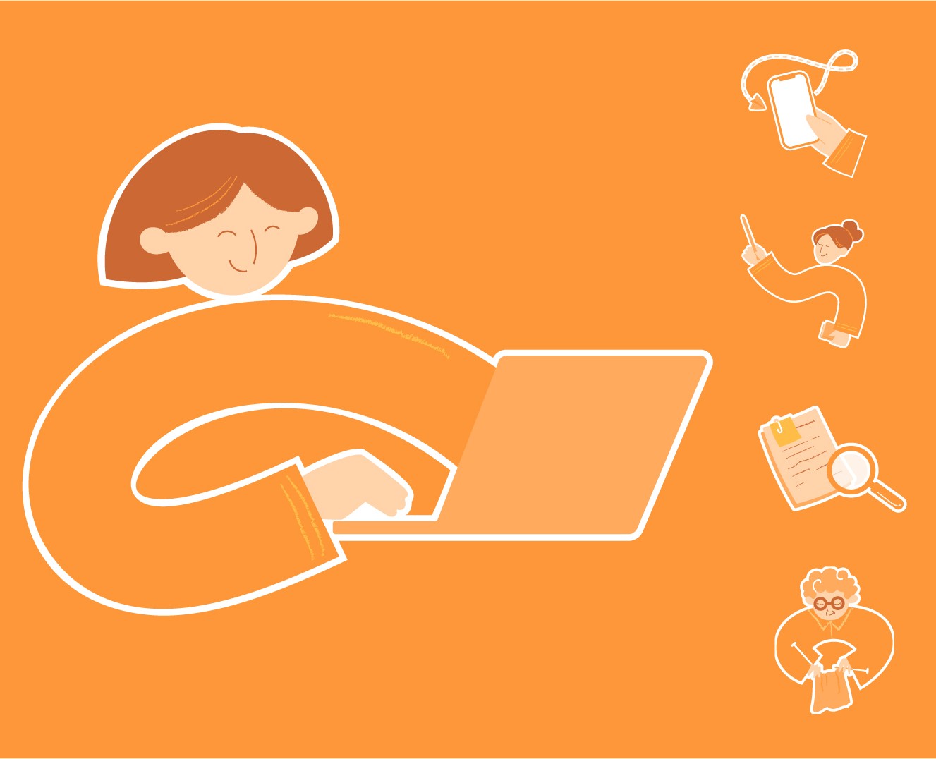 Иллюстрации для сайта на Dprofile