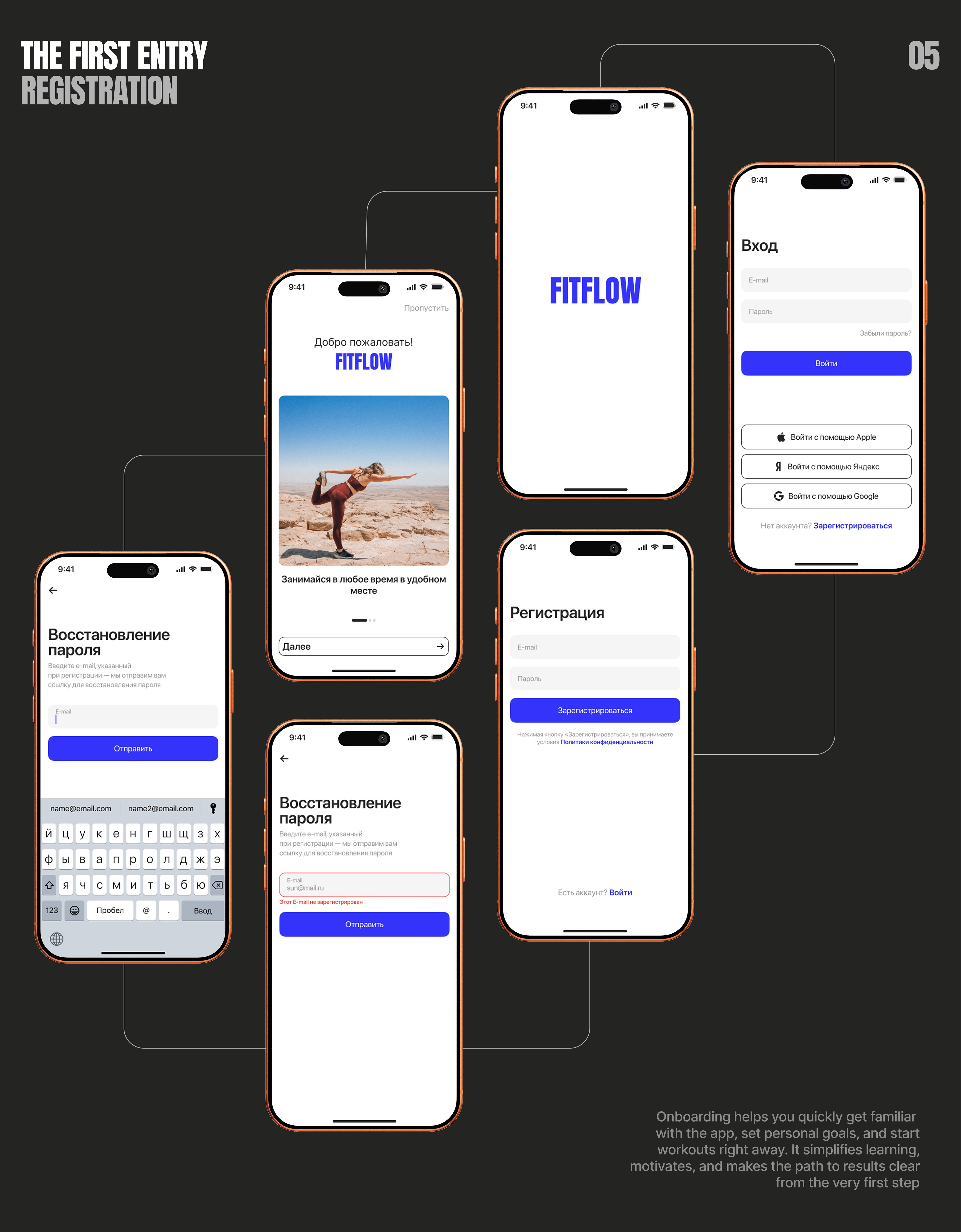 mobile app UХ/UI | FitFlow — Изображение №7 — Интерфейсы на Dprofile