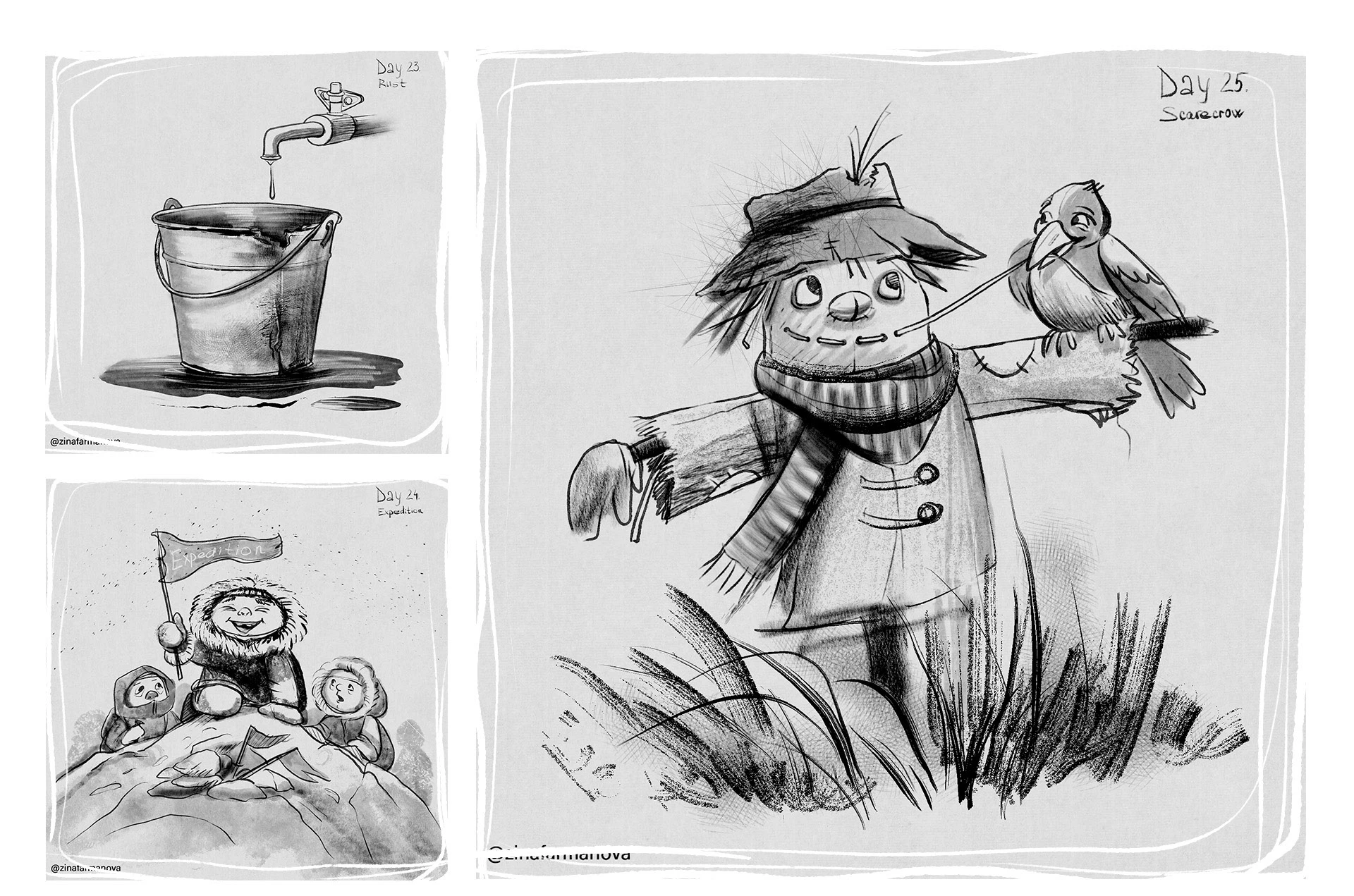 Инктобер2024 — Изображение №11 — Иллюстрация на Dprofile