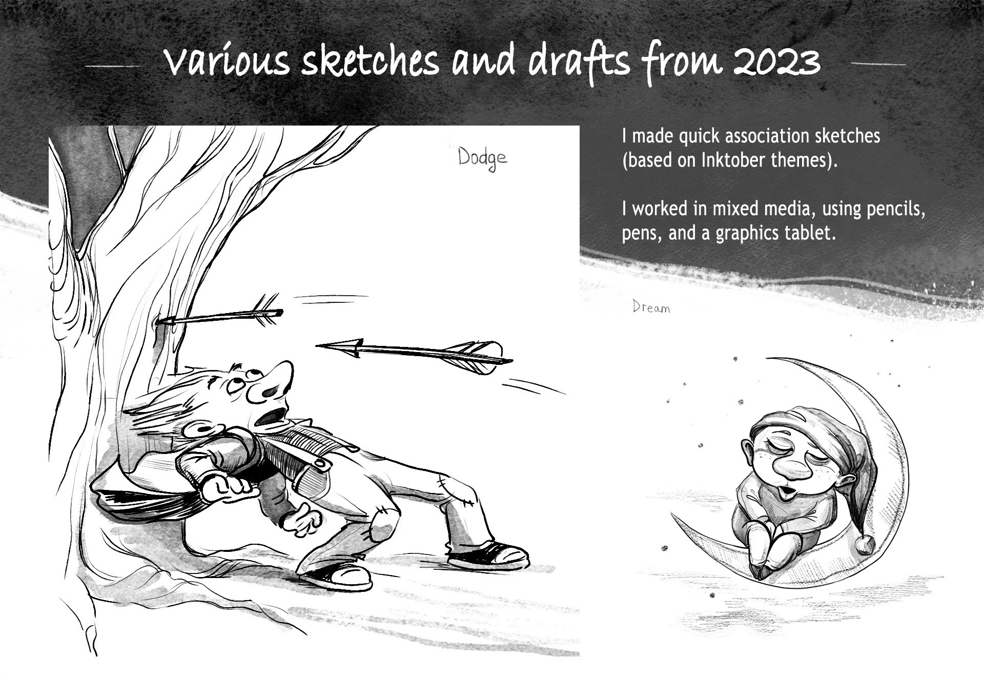 Скетчи 2023 — Изображение №1 — Иллюстрация на Dprofile