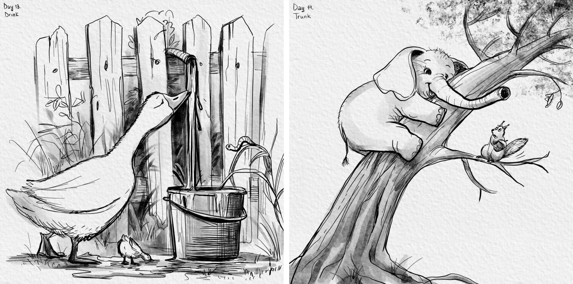 Inktober 2025 — Изображение №8 — Иллюстрация на Dprofile