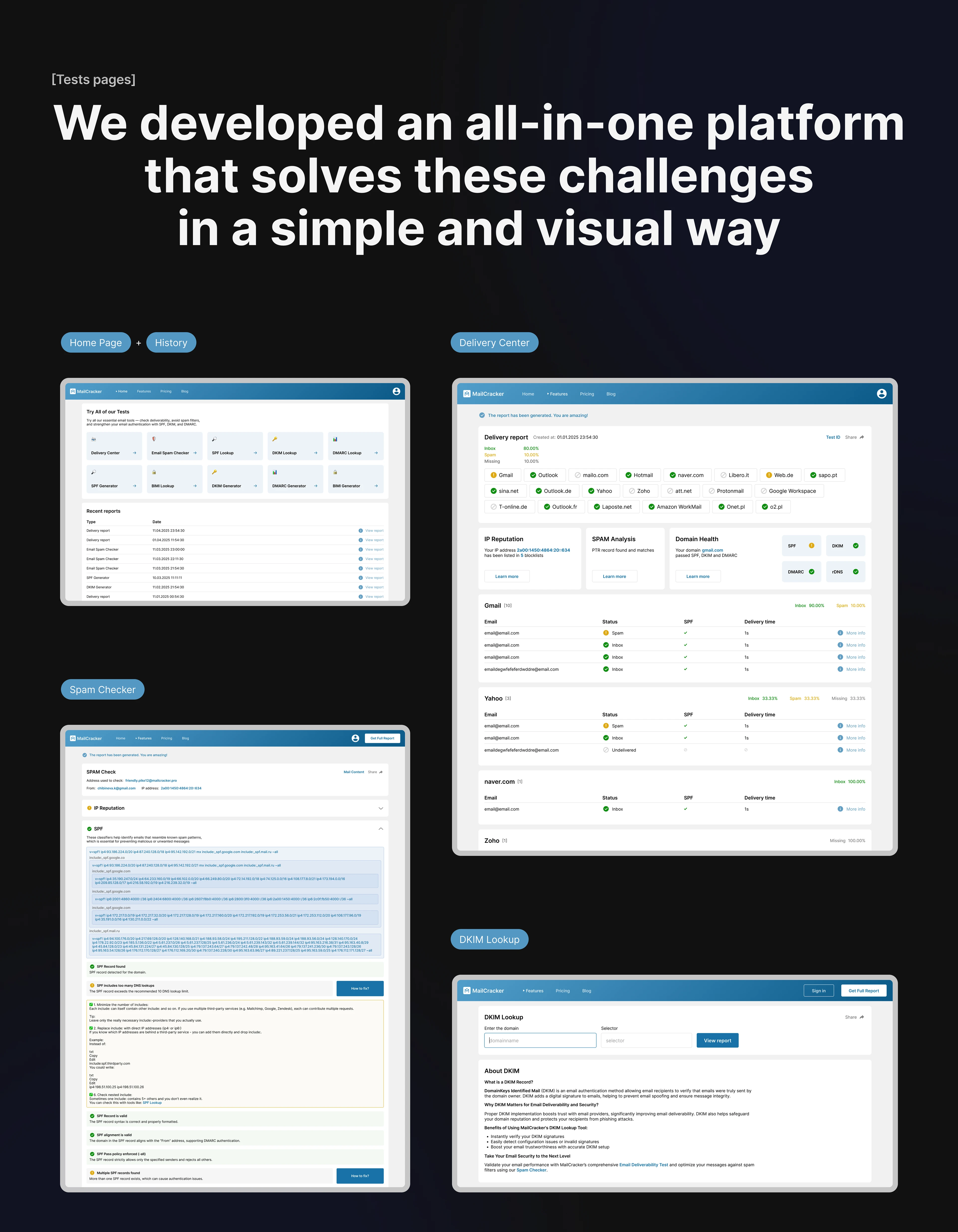 MailCracker – Product design — Изображение №4 — Интерфейсы на Dprofile