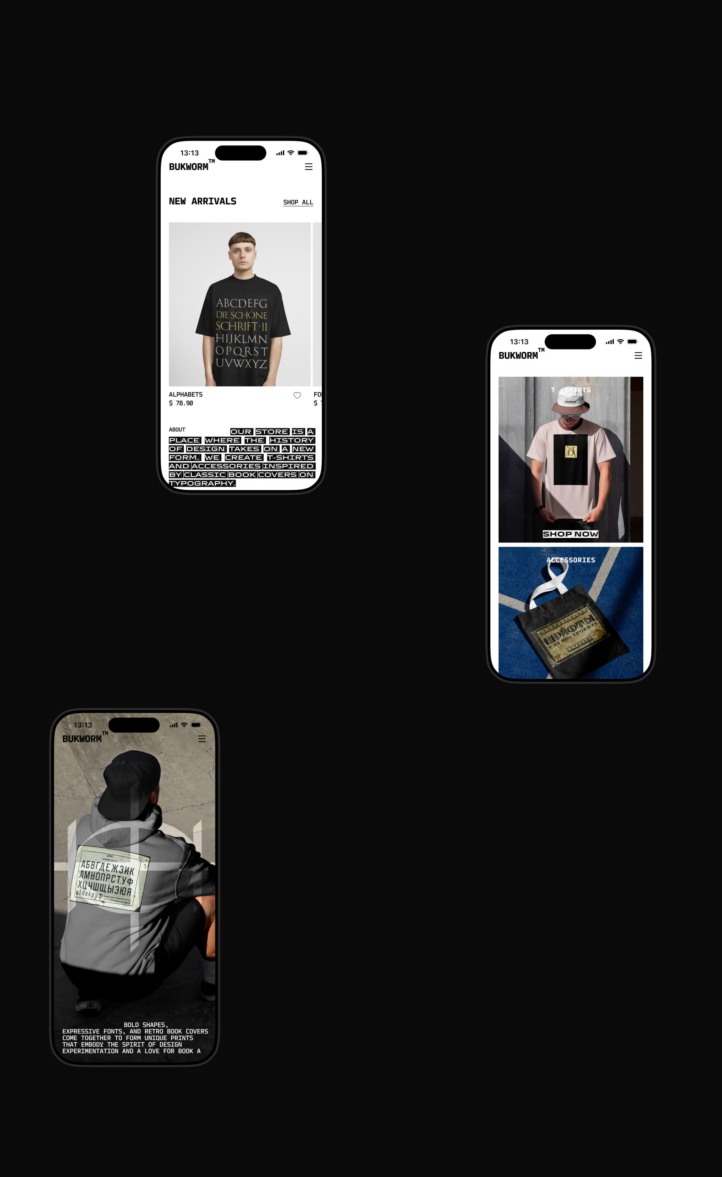 BUKWORM ⎜T-shirt online store — Изображение №2 — Интерфейсы на Dprofile