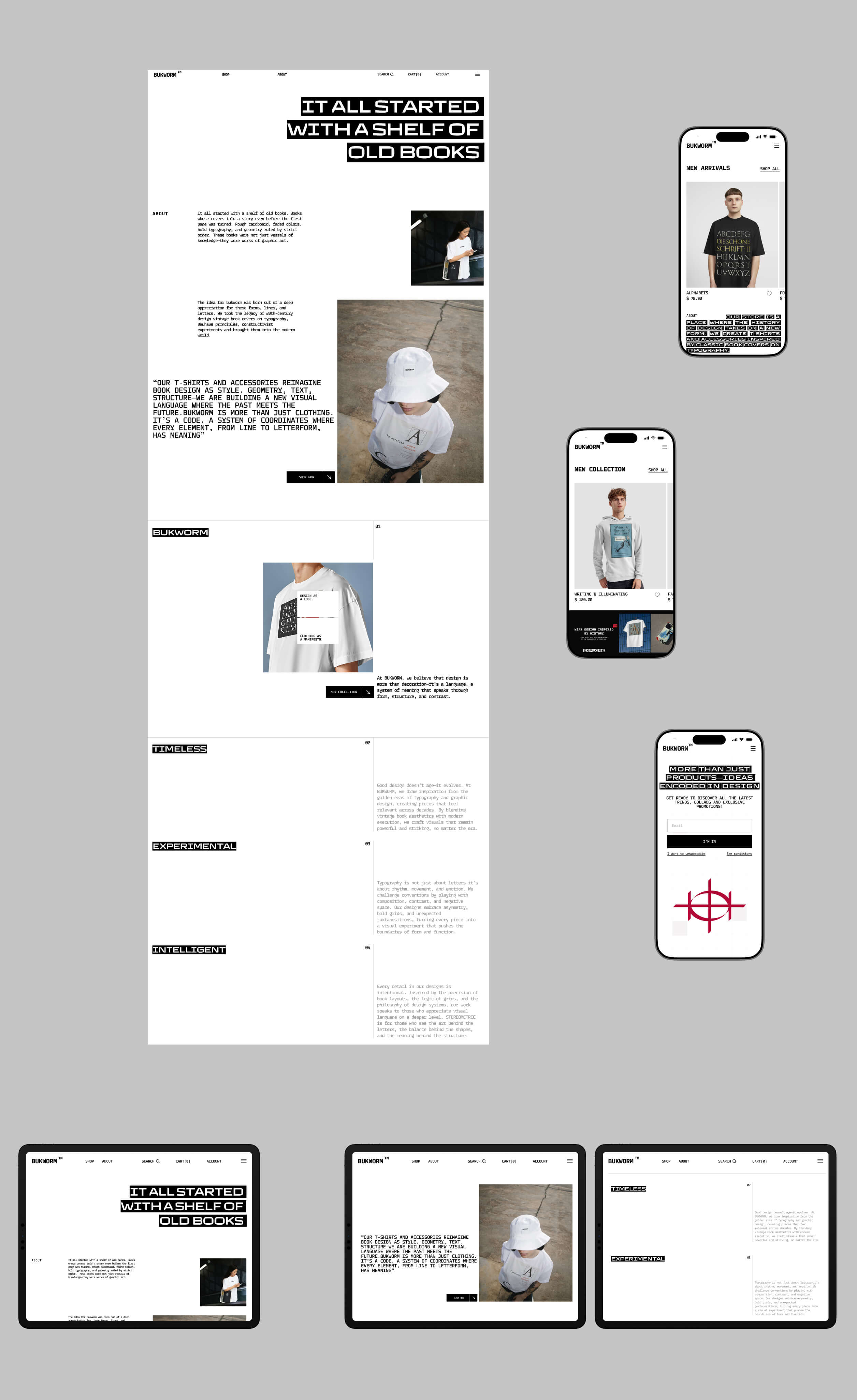 BUKWORM ⎜T-shirt online store — Изображение №12 — Интерфейсы на Dprofile